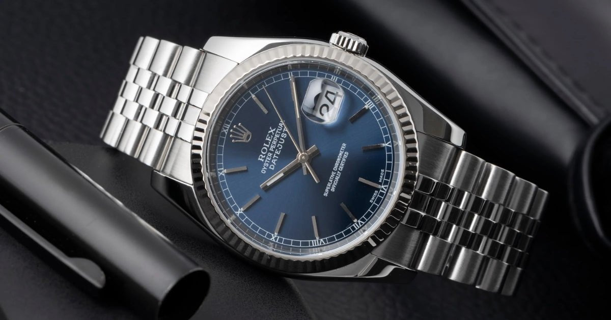 blue rolex datejust bands