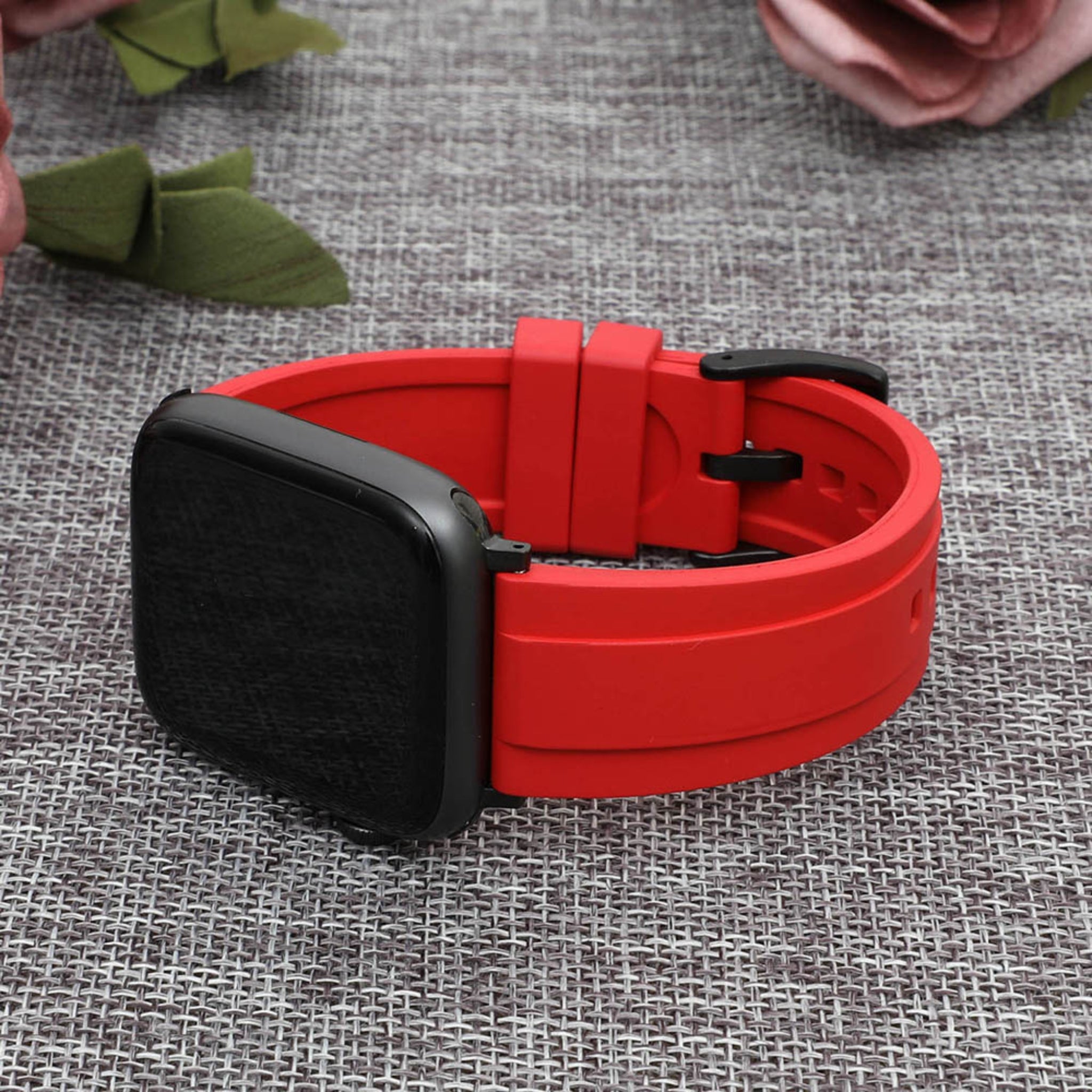 Rubber Strap - For all Apple Watch Models - Red