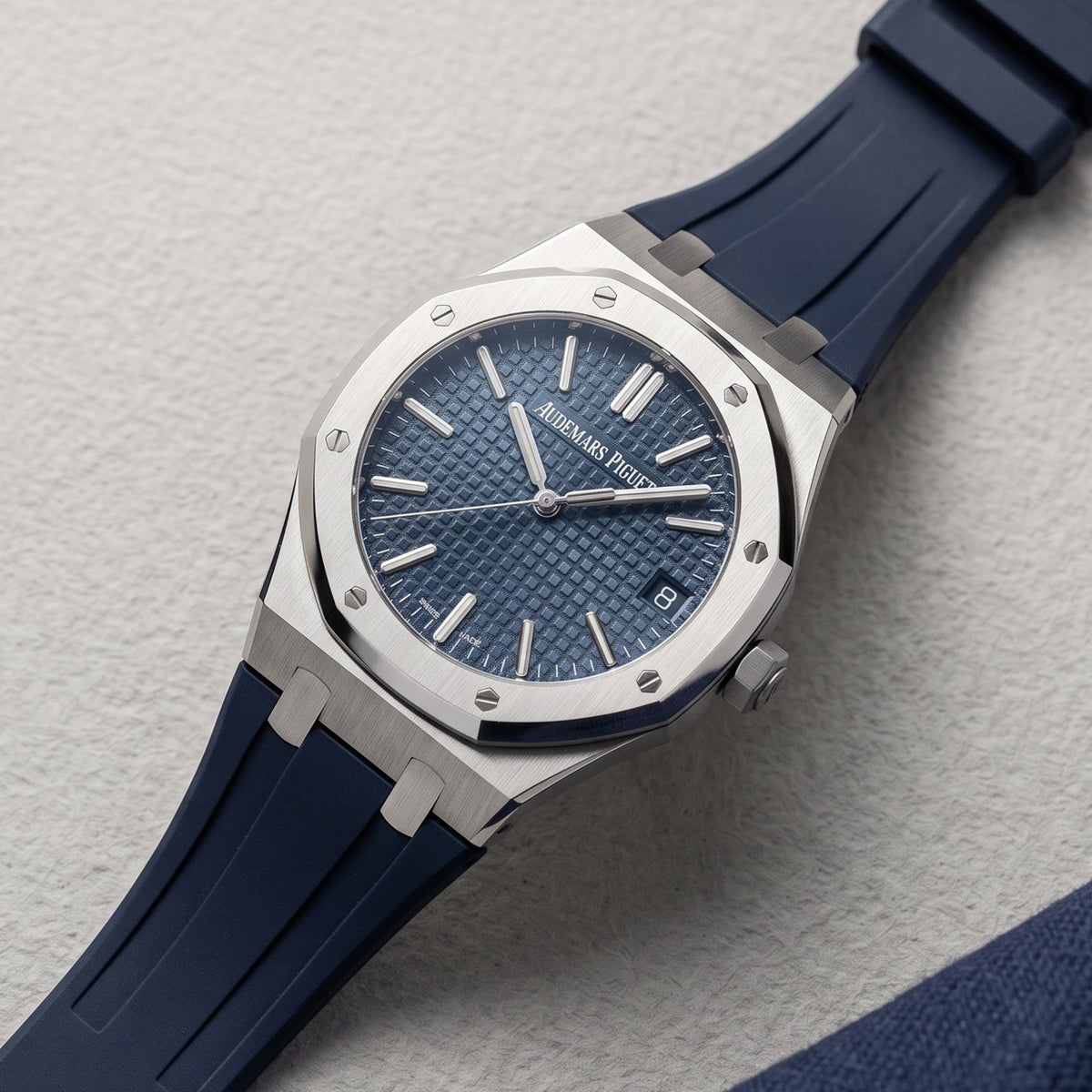 Correa de Caucho - Para todos los Audemars Piguet Royal Oak de 41 mm - Azul Marino