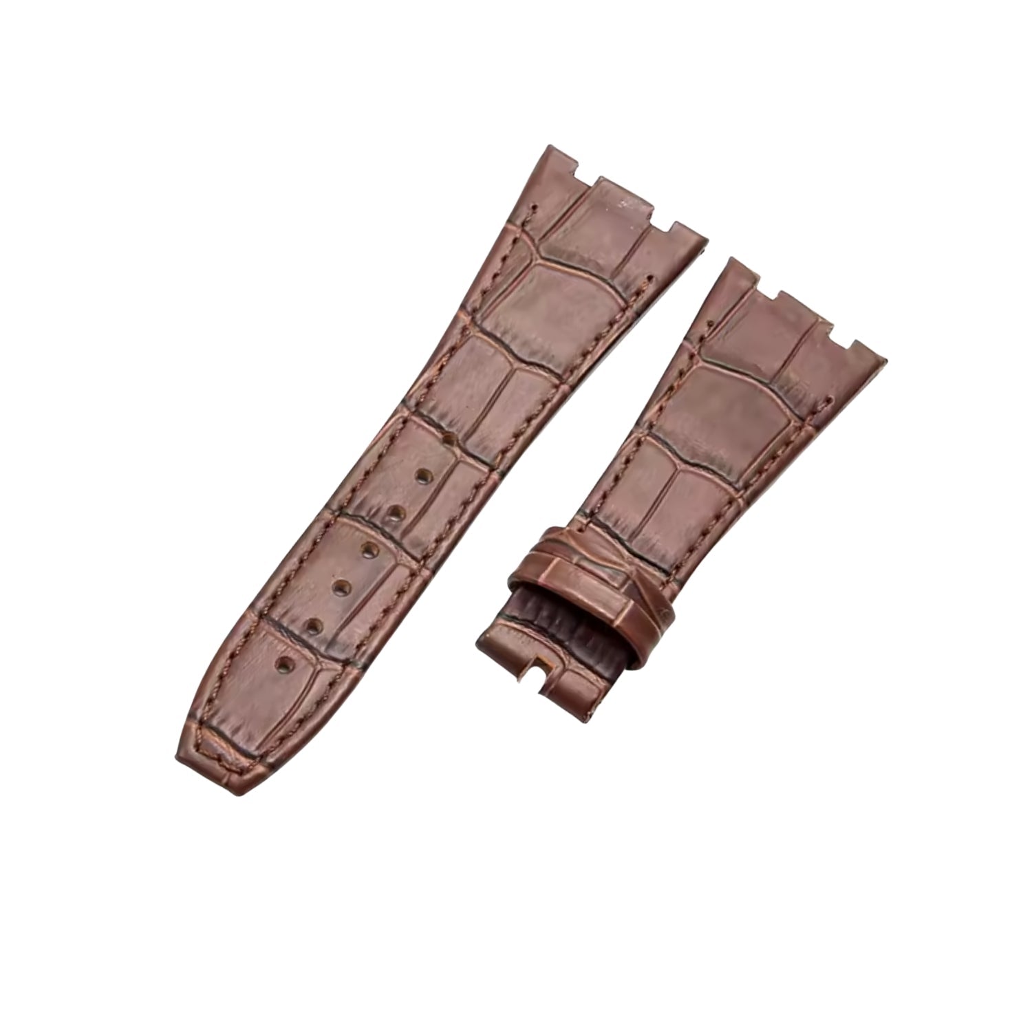 Crocodile Strap - For all Audemars Piguet Royal Oak 41mm - Brown - Helvetus