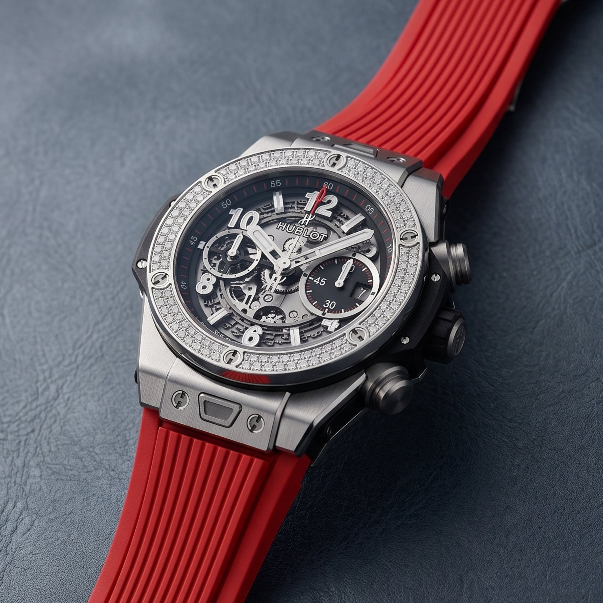 Hublot Big Bang Unico Click Strap in Rubber - Red - Helvetus