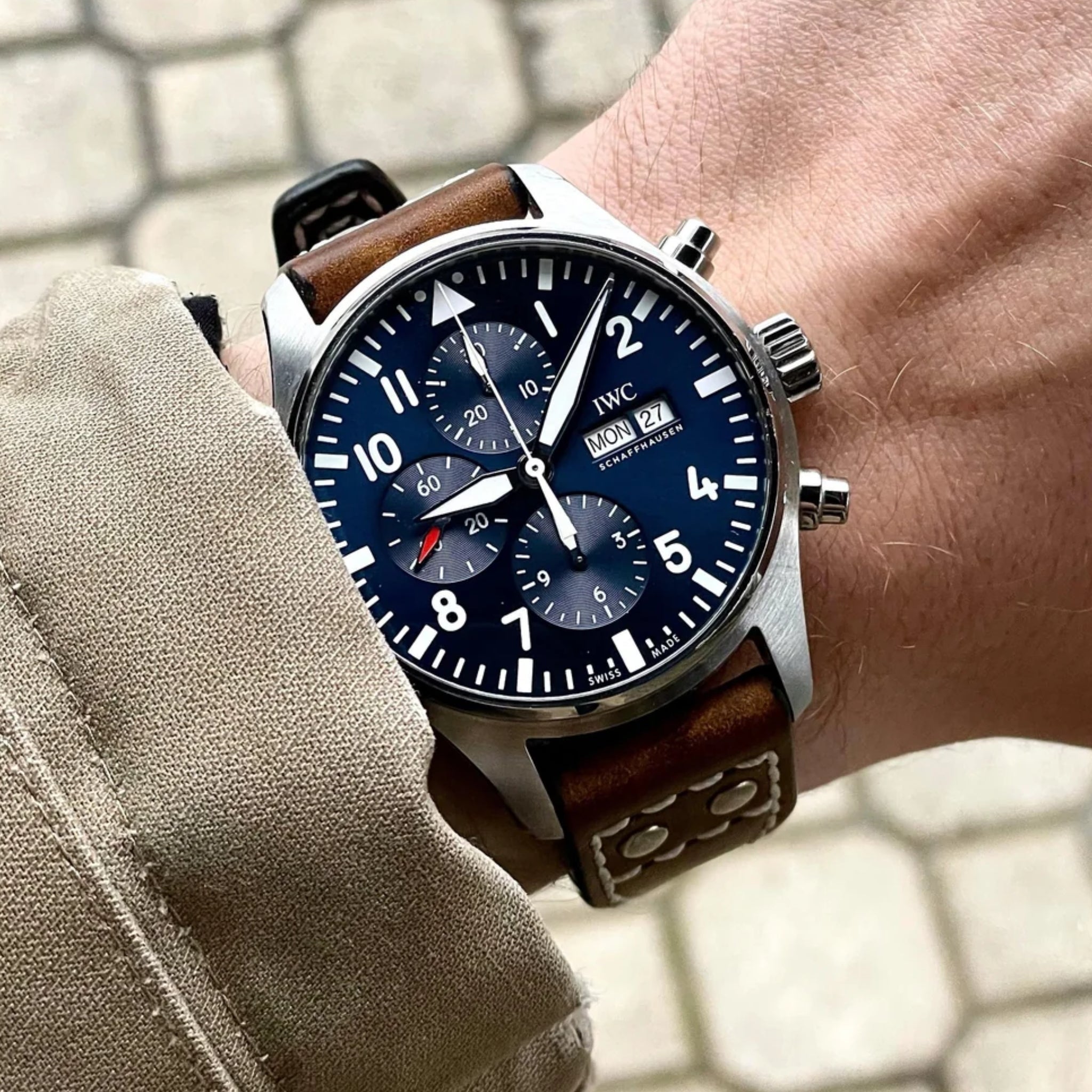 Leather Strap - For IWC Pilot - Brown - Helvetus