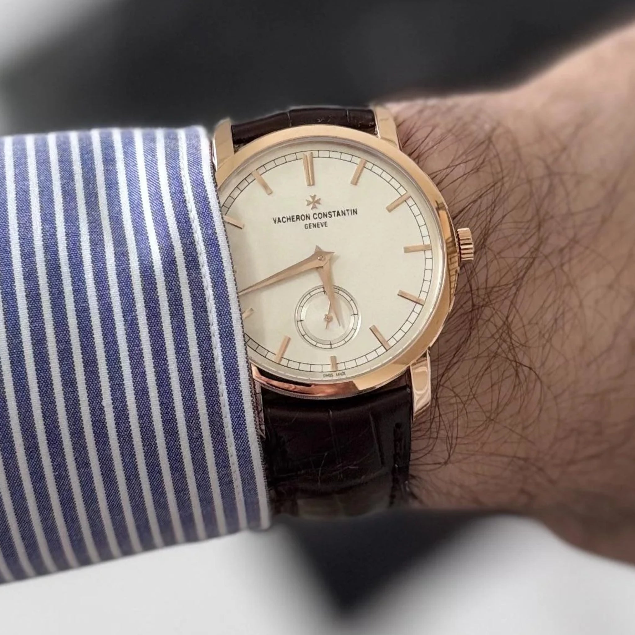 Leather Strap - For Vacheron Constantin Patrimony & Traditionnelle and other Models - Brown - Helvetus