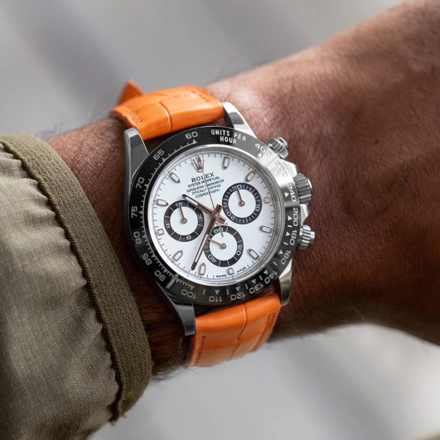 Light Brown Alligator Leather Watch Strap – Handcrafted Replacement Band – Helvetus® - Helvetus