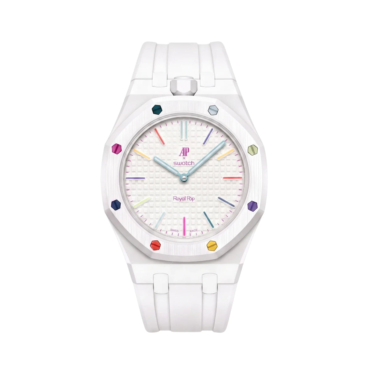 Royal Pop Wrist Strap & Case — For Huit Blanc (Lépine, Crown at 12) - Helvetus