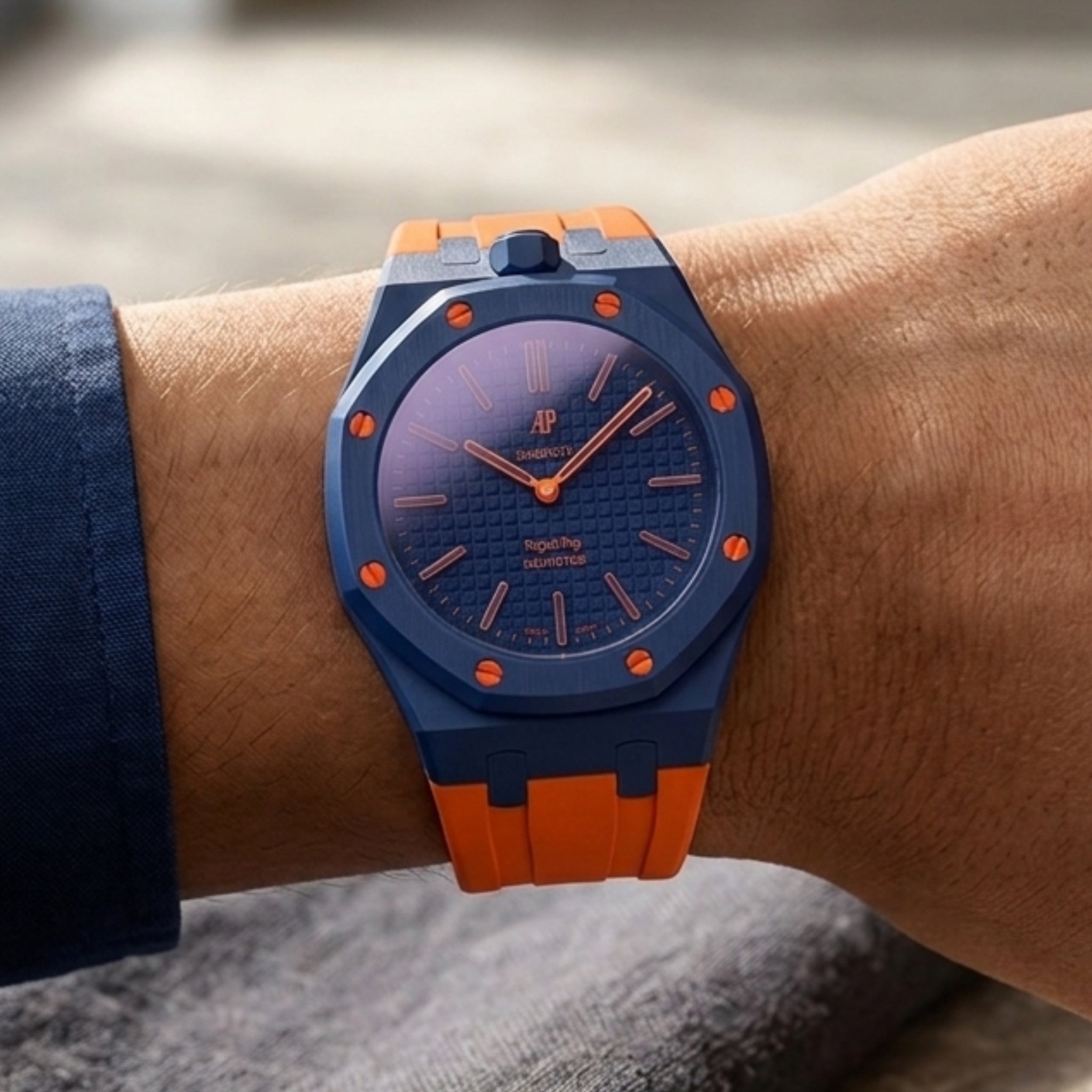 Royal Pop Wrist Strap & Case — For Orenji Hachi (Lépine, Crown at 12) - Helvetus