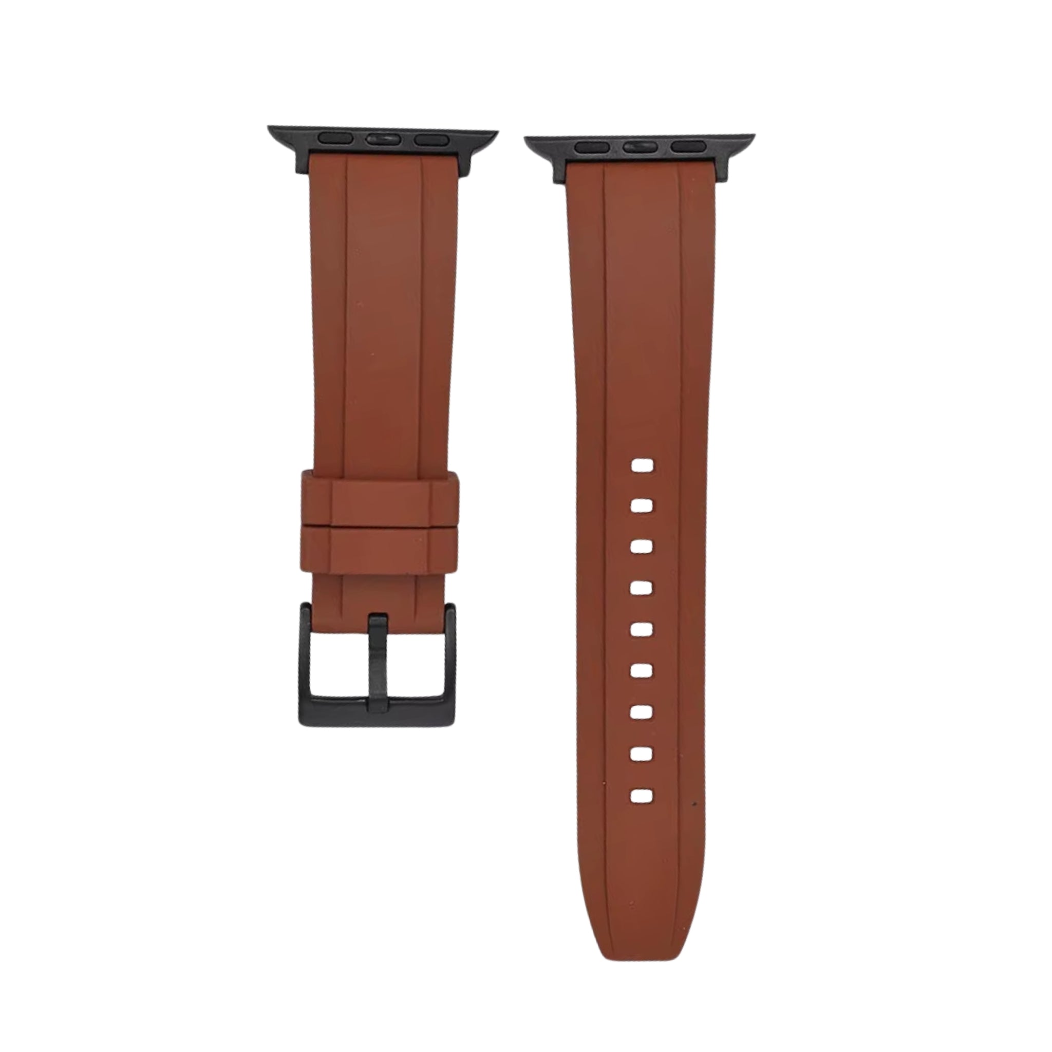 Rubber Strap - For all Apple Watch Models - Brown - Helvetus