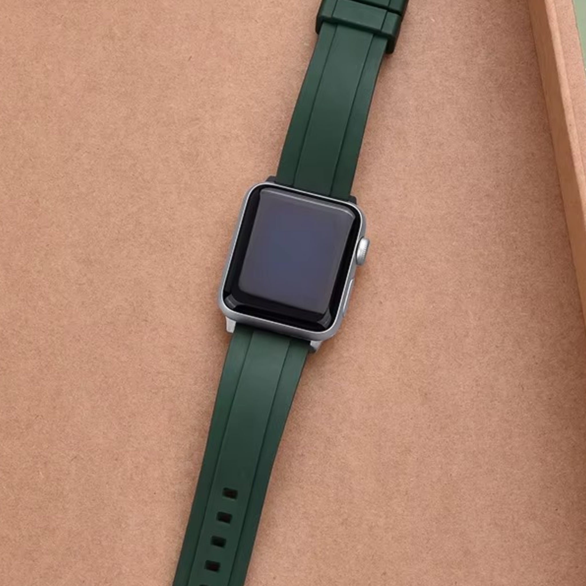 Rubber Strap - For all Apple Watch Models - Green - Helvetus
