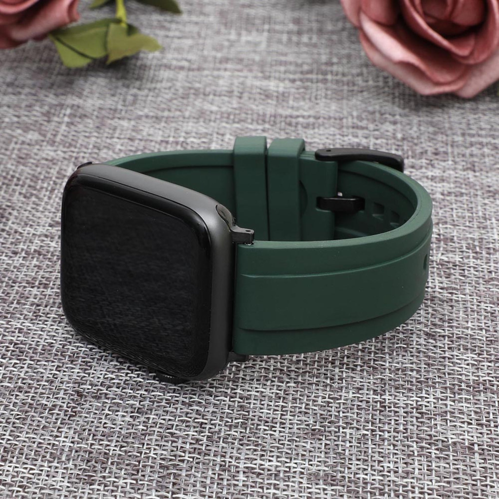 Rubber Strap - For all Apple Watch Models - Green - Helvetus