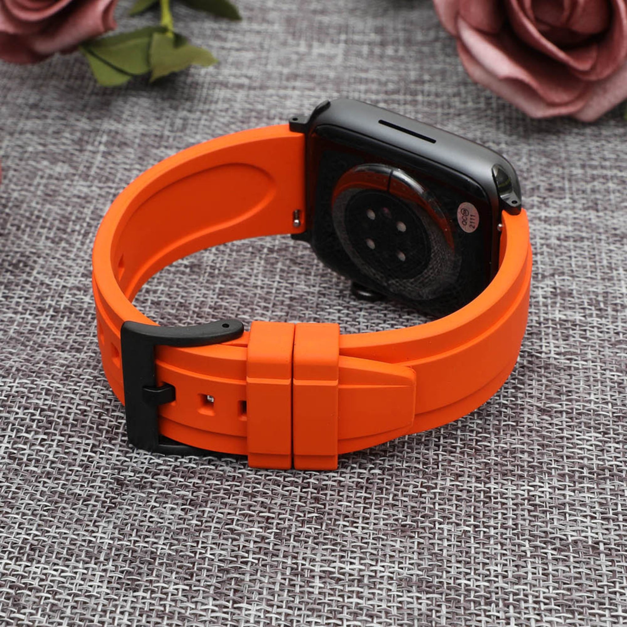 Rubber Strap - For all Apple Watch Models - Orange - Helvetus