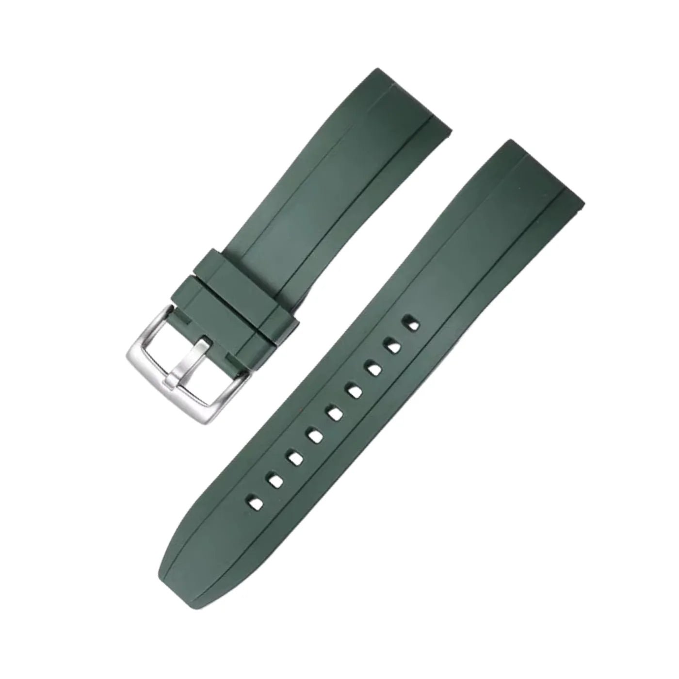 Rubber Strap - For all Breitling Avenger Models - Green - Helvetus