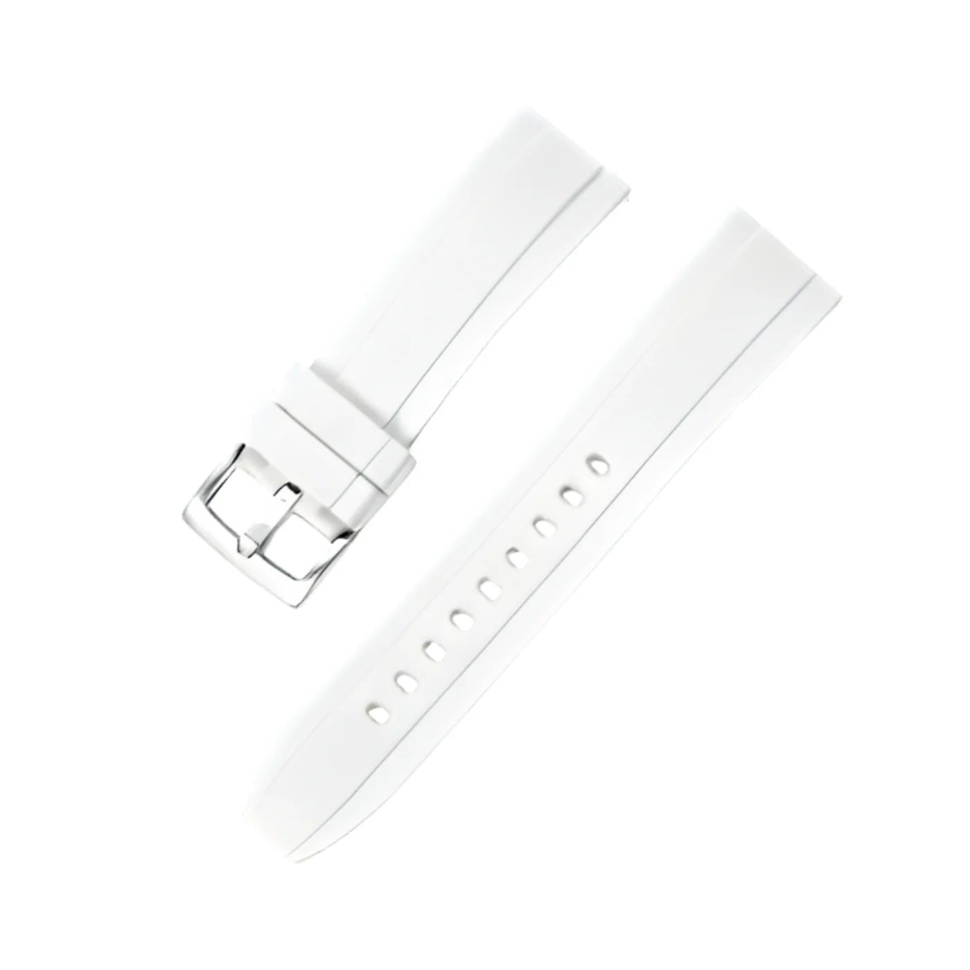 Rubber Strap - For all Breitling Avenger Models - White - Helvetus