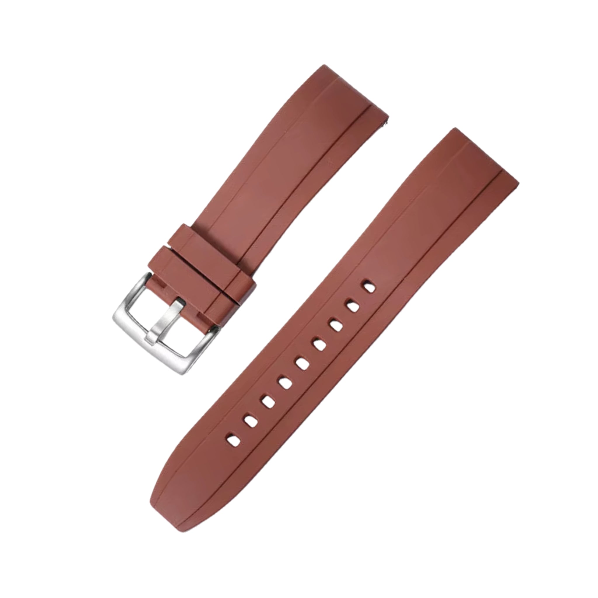 Rubber Strap - For all Breitling Superocean Models - Brown - Helvetus