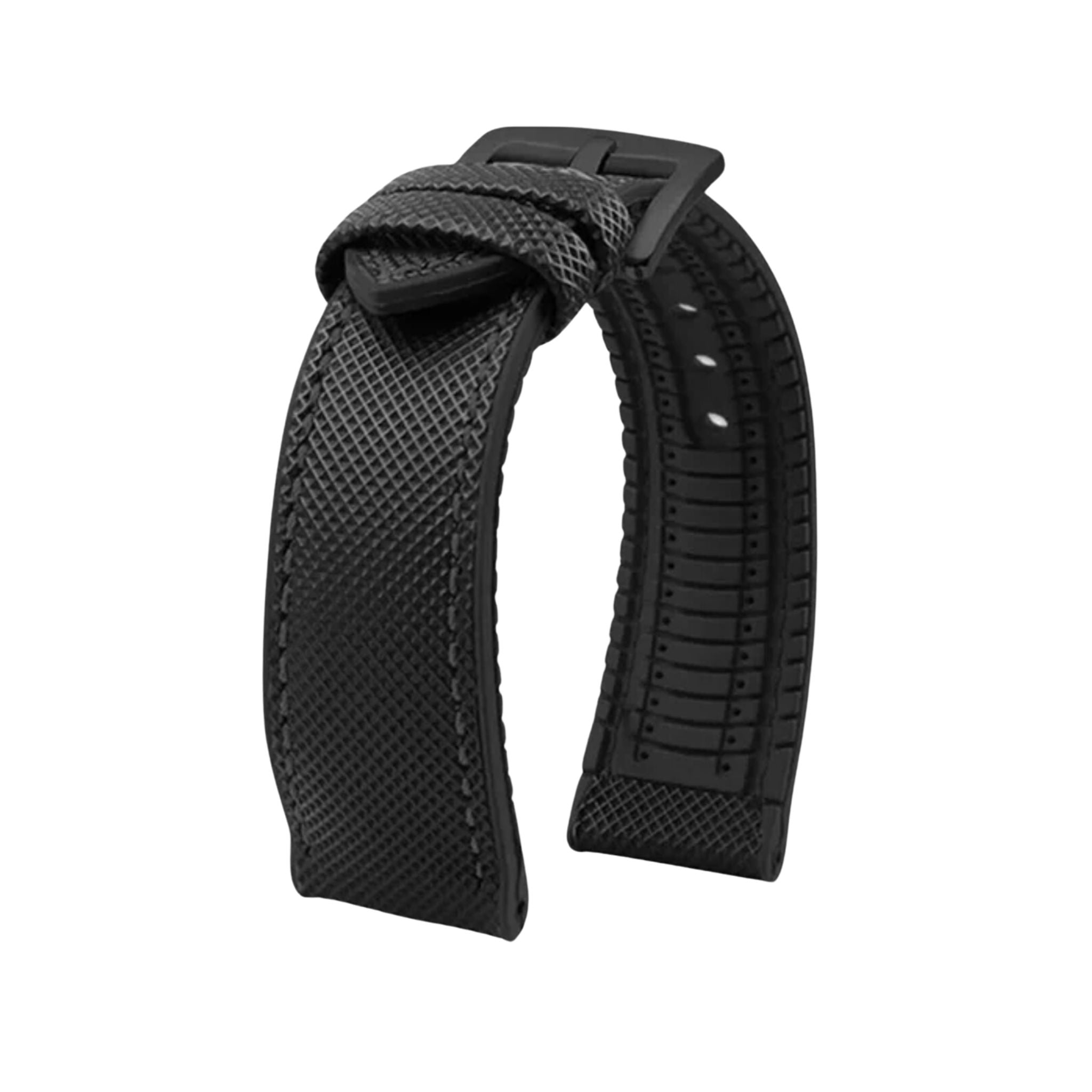 Rubber Strap - For Blancpain X Swatch - Deep Sea Black - Helvetus