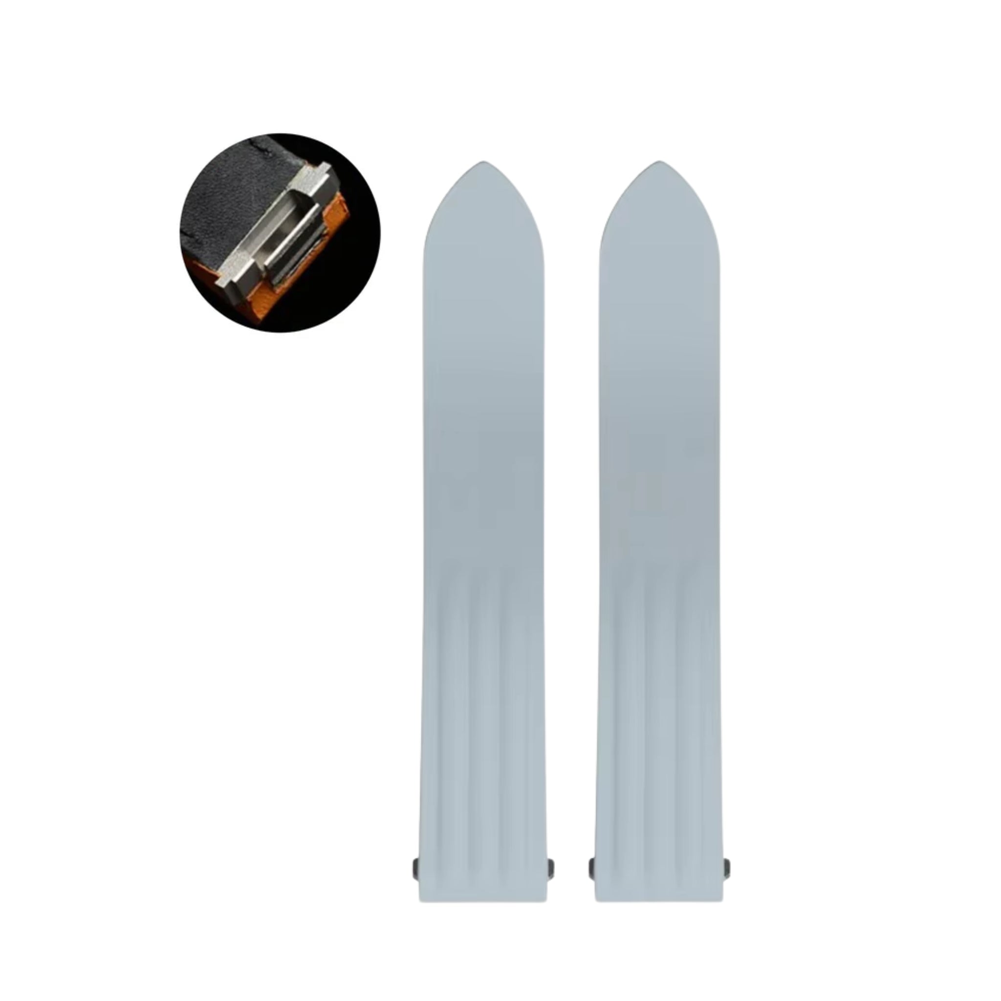 Rubber Strap - For Cartier Roadster - Grey - Helvetus