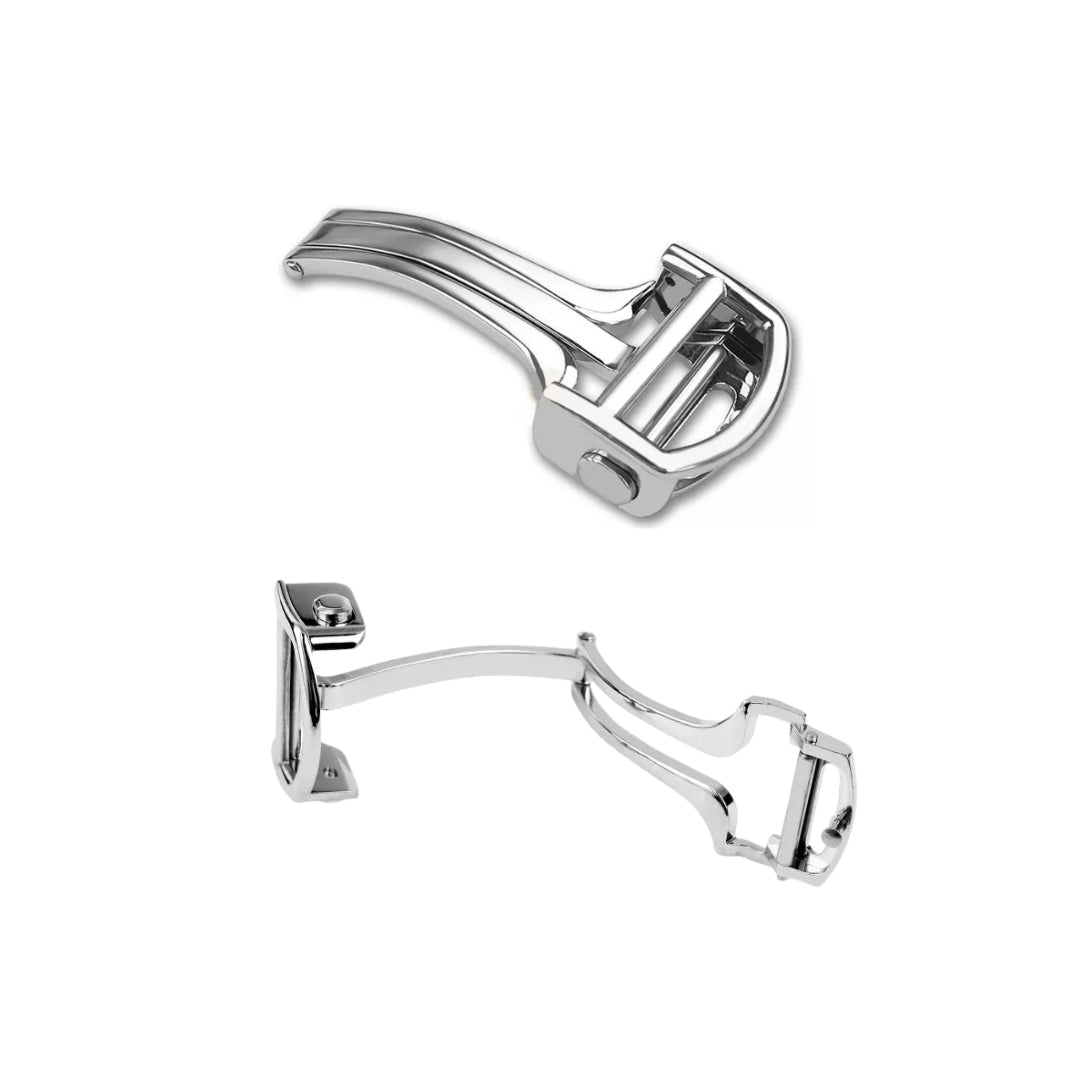 Rubber Strap - For Cartier Santos Medium/Large - Black with Screws - Quick Release/Switch - Helvetus