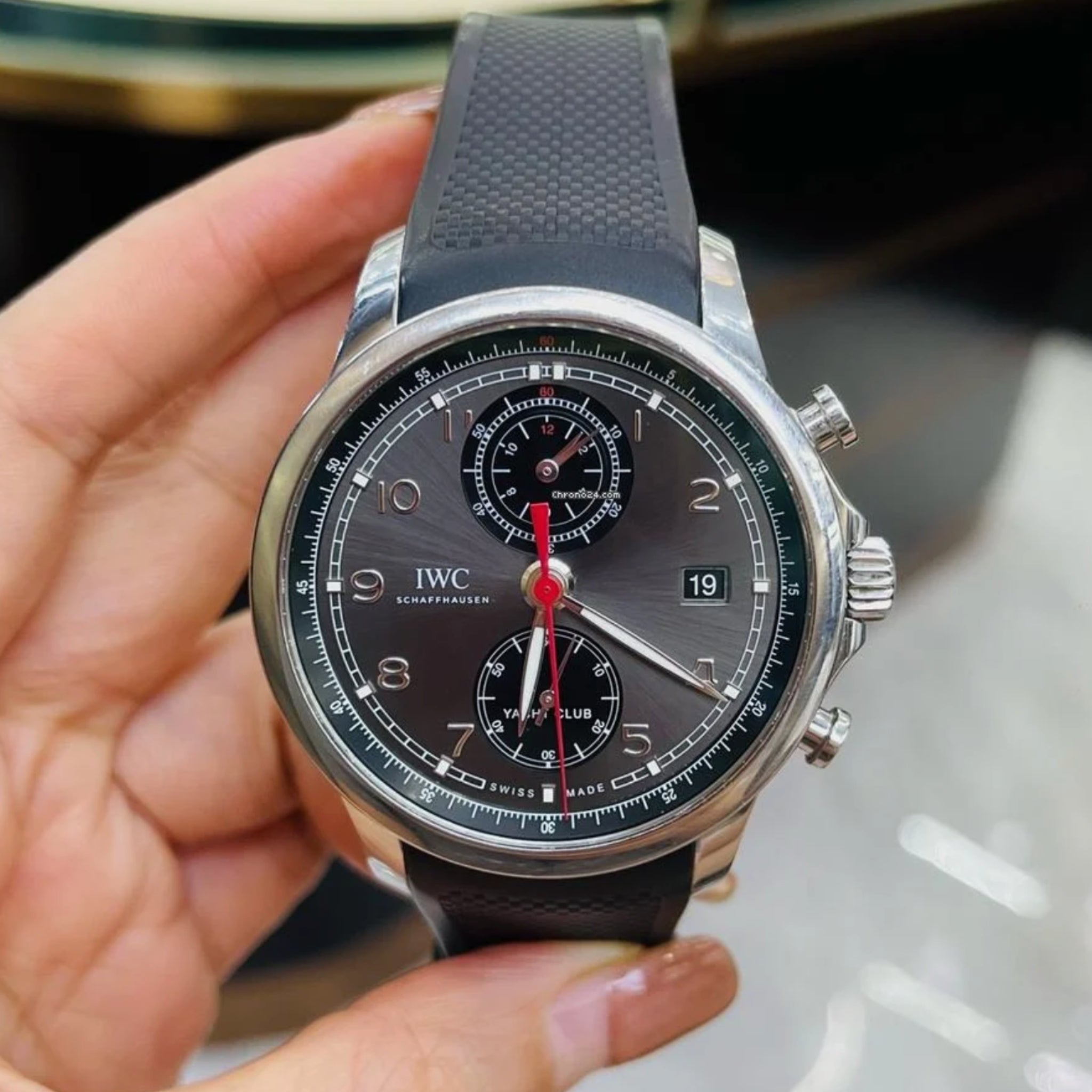 Rubber Strap - For IWC Portugieser - Black - Helvetus