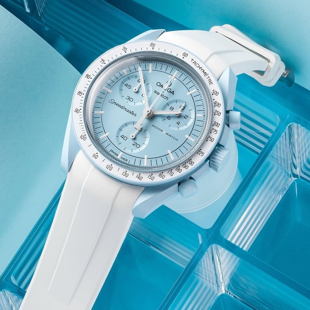 Rubber Strap - For Mission to Uranus | Omega X Swatch | MoonSwatch - White - Helvetus