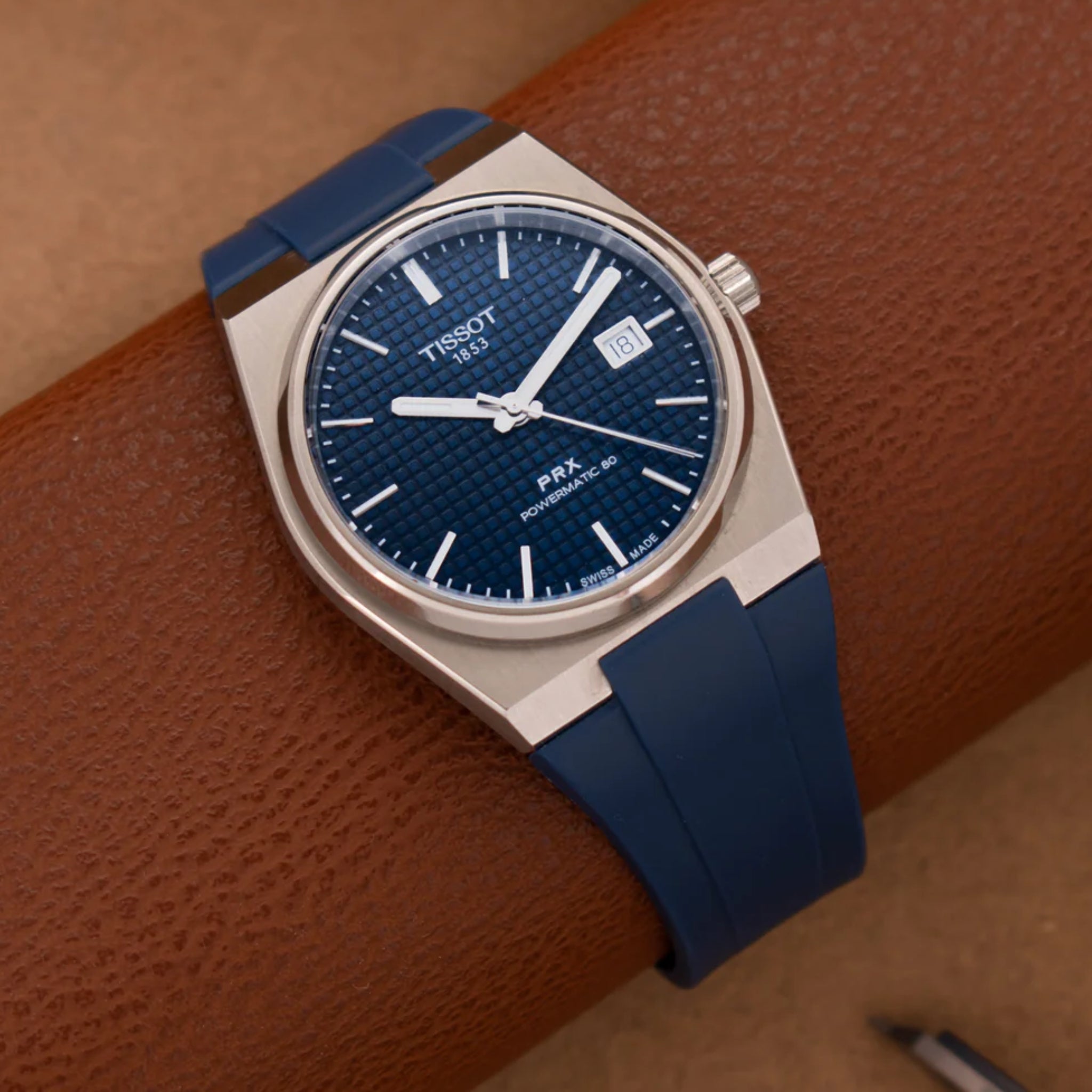 Rubber Strap - For Tissot PRX - Navy Blue - Helvetus