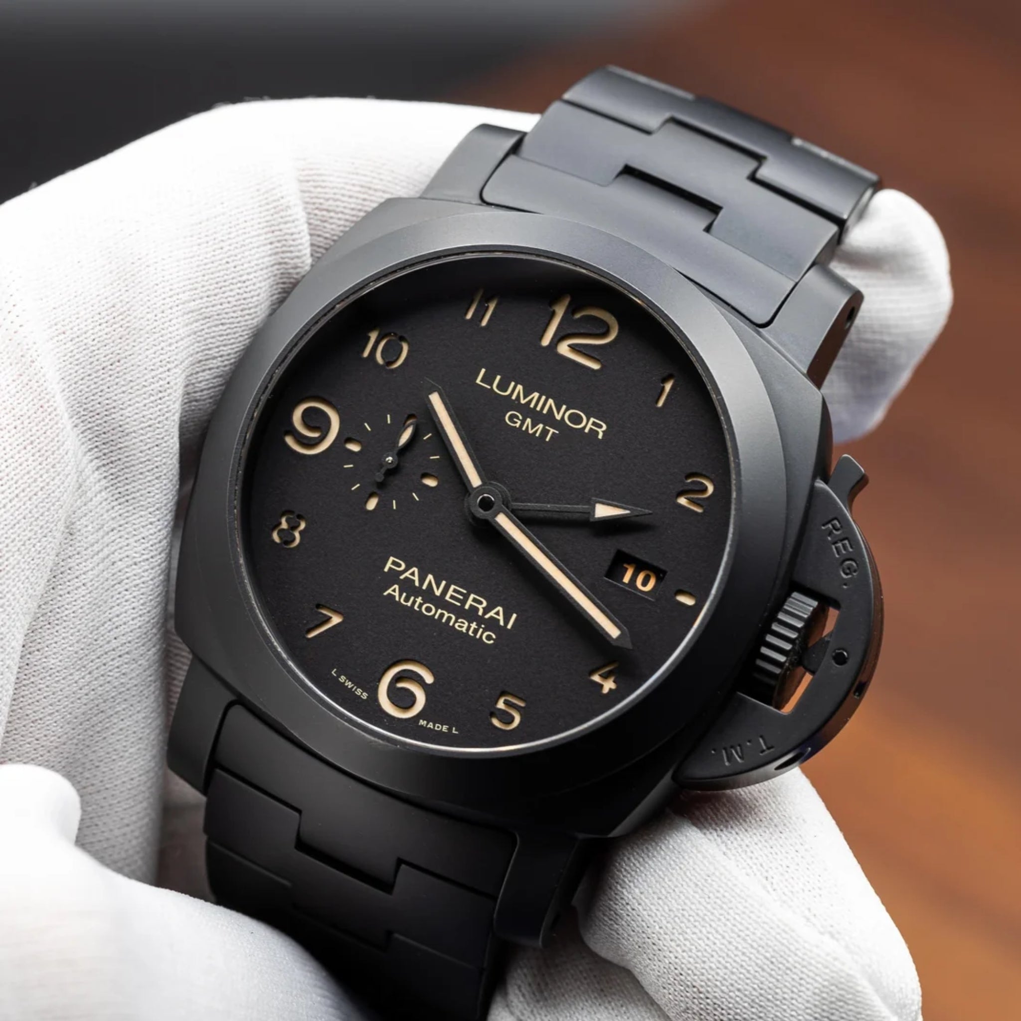 Steel Strap - For Officine Panerai Luminor - Black - Helvetus