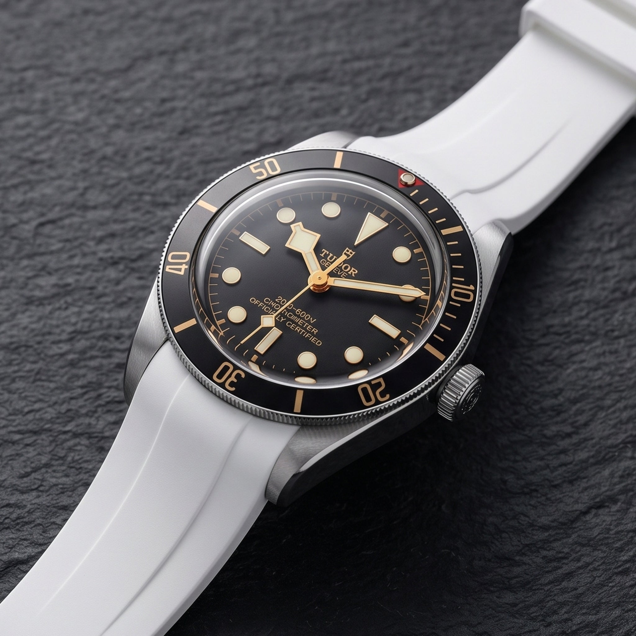 Rubber Strap - For all Tudor Black Bay Models - White