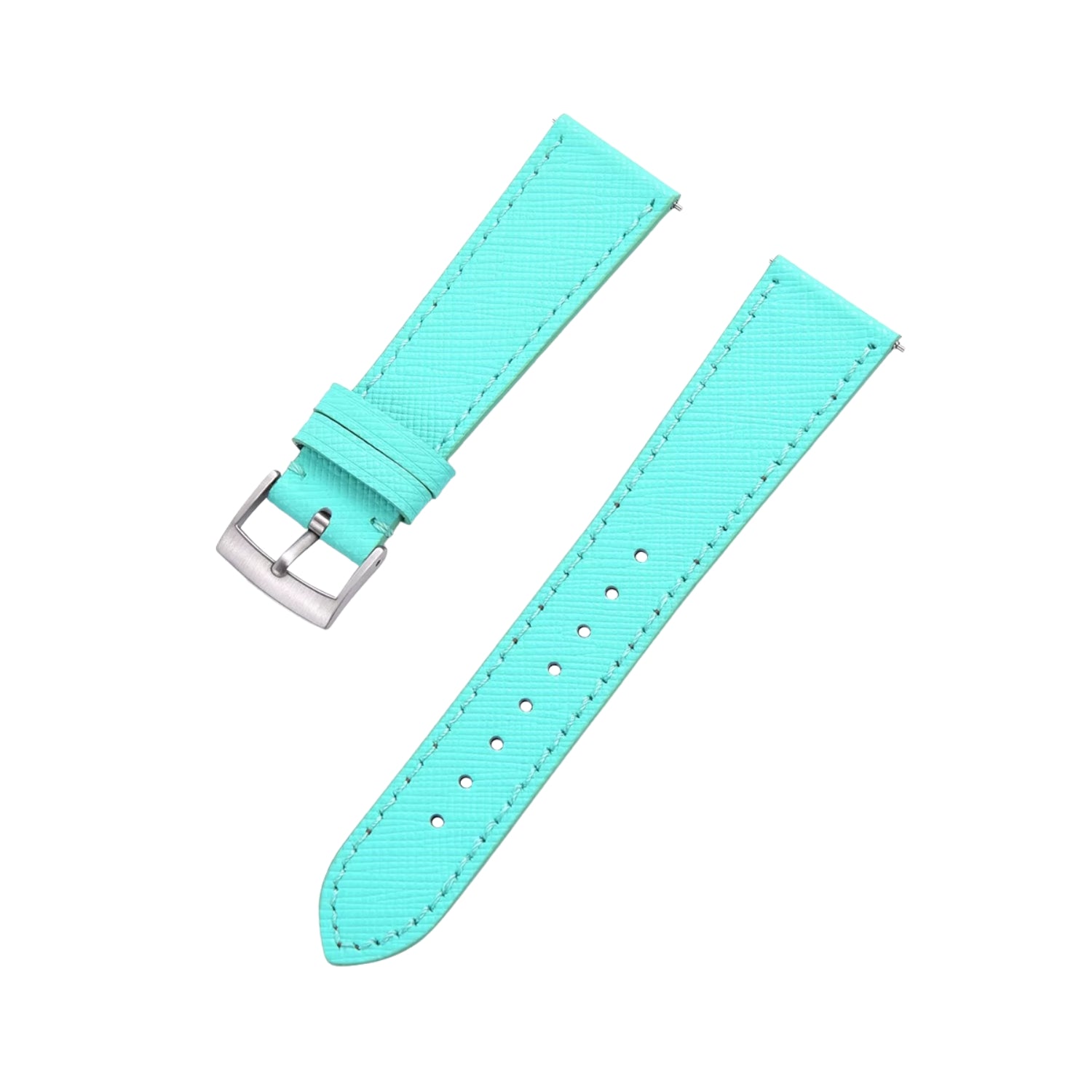Turquoise Leather Watch Strap – Handcrafted Replacement Band – Helvetus® - Helvetus