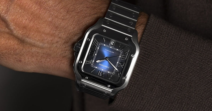 Cartier Santos WSSA0071 Strap Guide – Best Rubber & Leather Straps for the Blue Dial - Helvetus