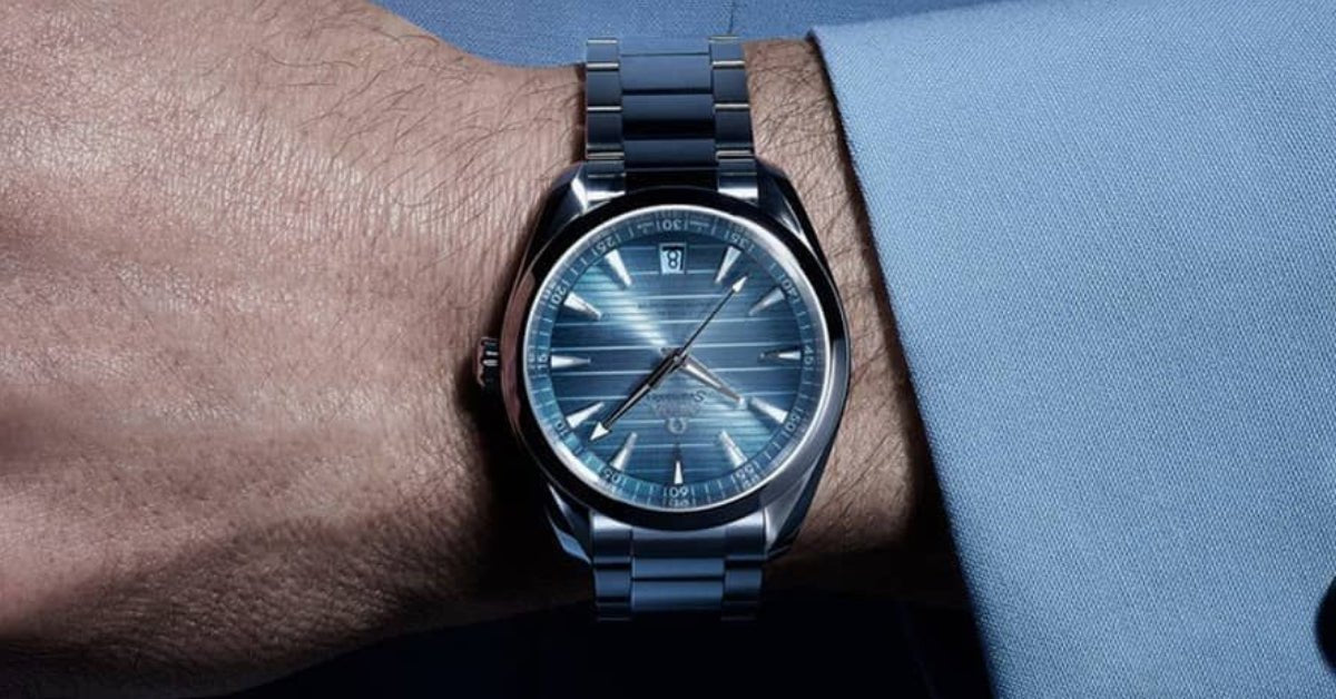 Omega Aqua Terra Summer Blue 220.10.41.21.03.005 Strap Guide – Best Rubber Straps & Fit - Helvetus