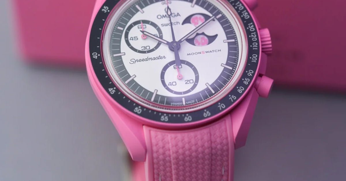 Omega X Swatch MoonSwatch Mission to the Pink Moonphase Strap Guide – Best Rubber Straps & Fit - Helvetus