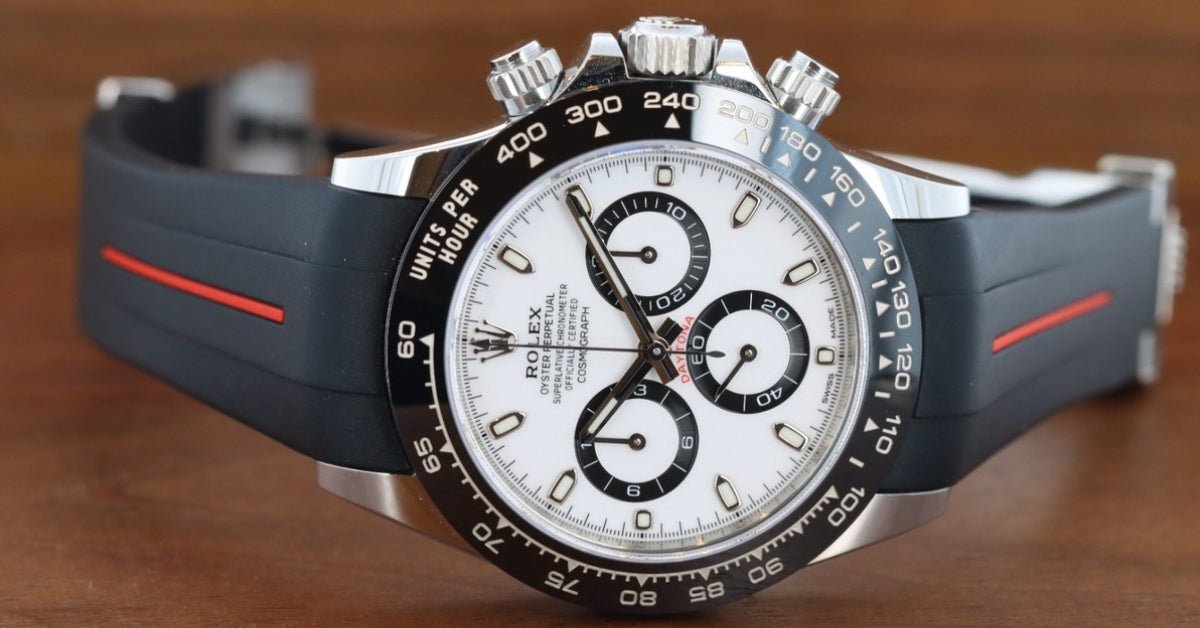 フォーミュリング　ステアリング Rolex Daytona 126500LN Strap Guide: Best Rubber Straps