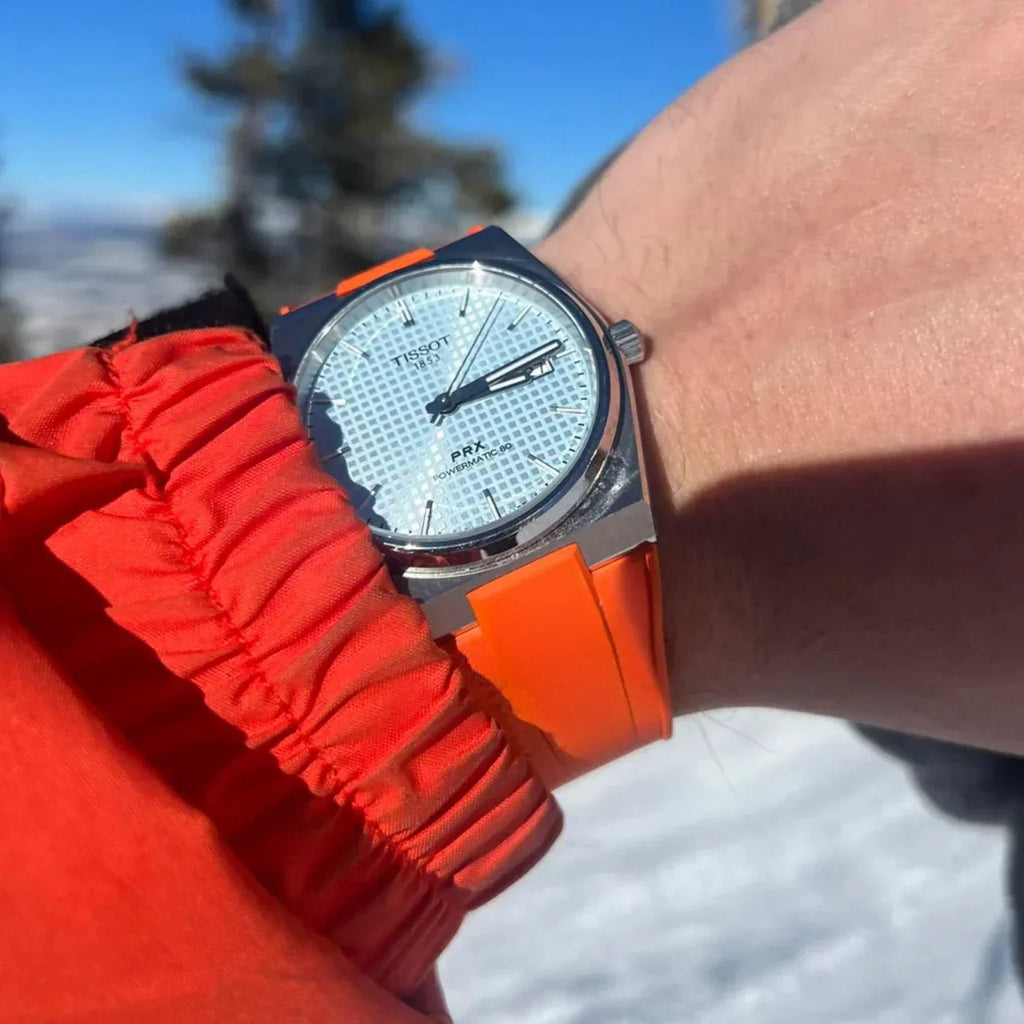 TISSOT PRX 40mm ラバーベルト&革ベルト Tissot PRX Rubber Straps: First in the World! – Delugs