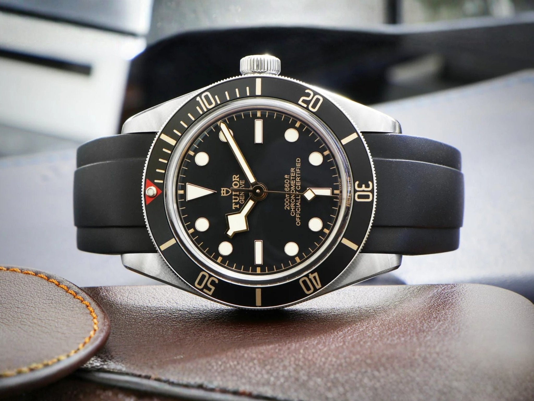 ルブタン tudor bal 100 veau velours 4/30まで Tudor Black Bay 58 79030N Strap Guide