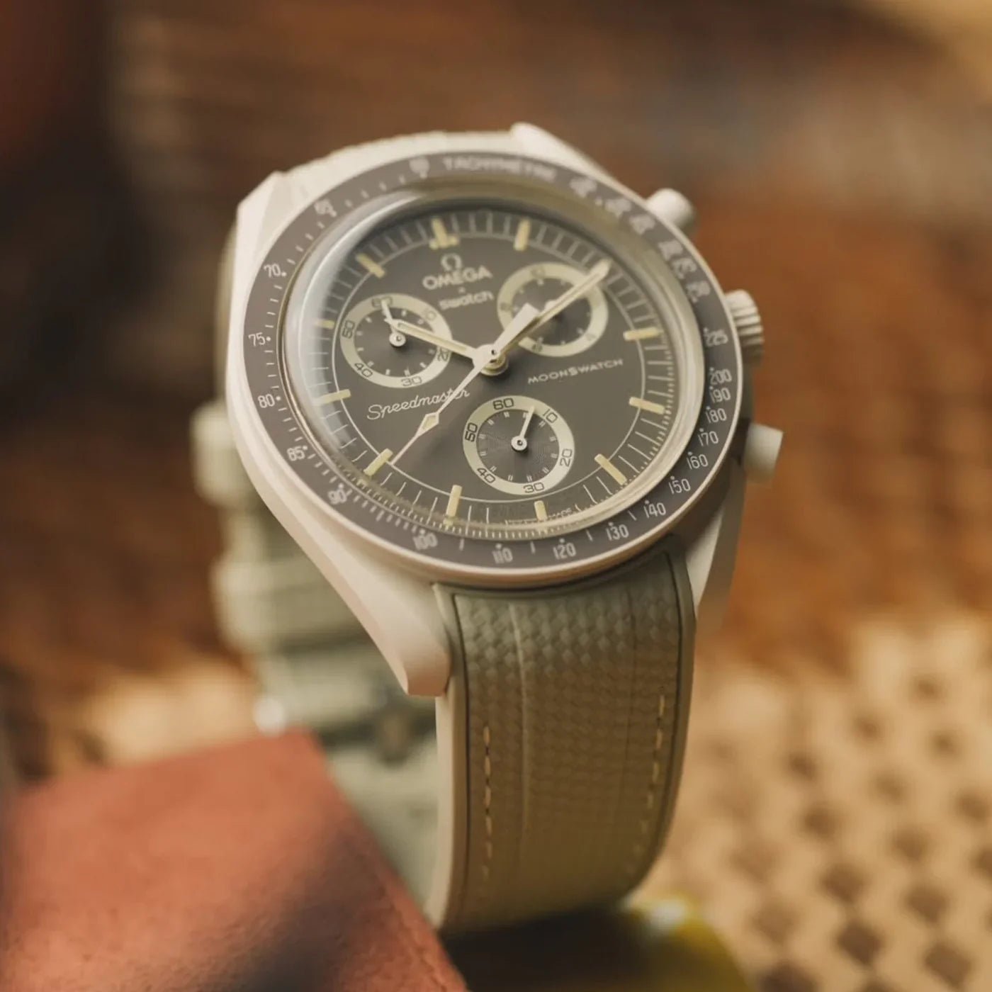 Straps for Mission on Earth - Desert - MoonSwatch - Helvetus 