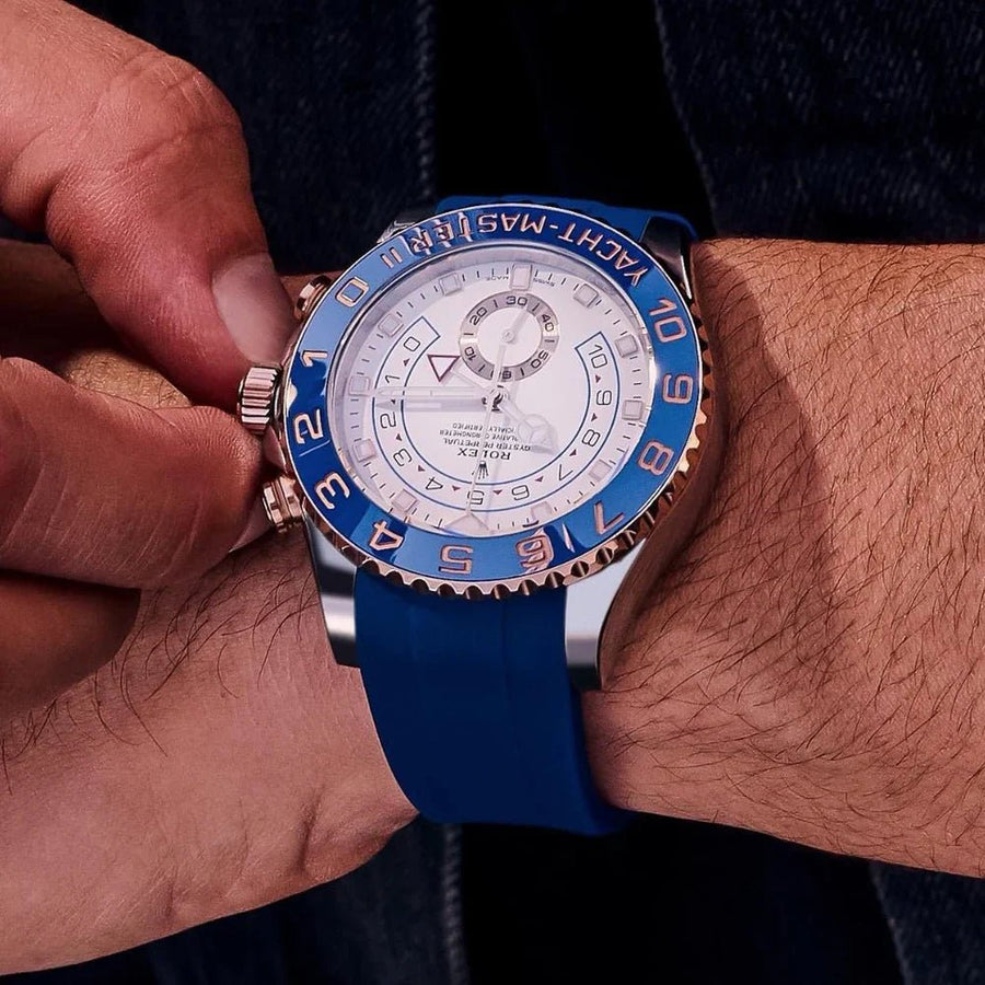 Rubber Watch Straps for Rolex Yacht-Master II 44mm - Helvetus