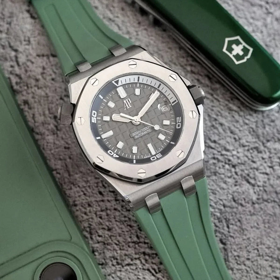 Audemars Piguet Oak Offshoreラバーベルト Straps for Audemars Audemars Piguet Oak Offshoreラバーベルト Straps for Audemars