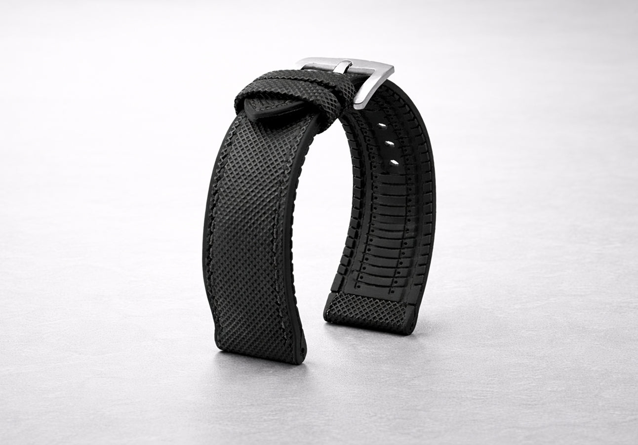 Strap for Blancpain X Swatch in White/Grey - Helvetus® Switzerland