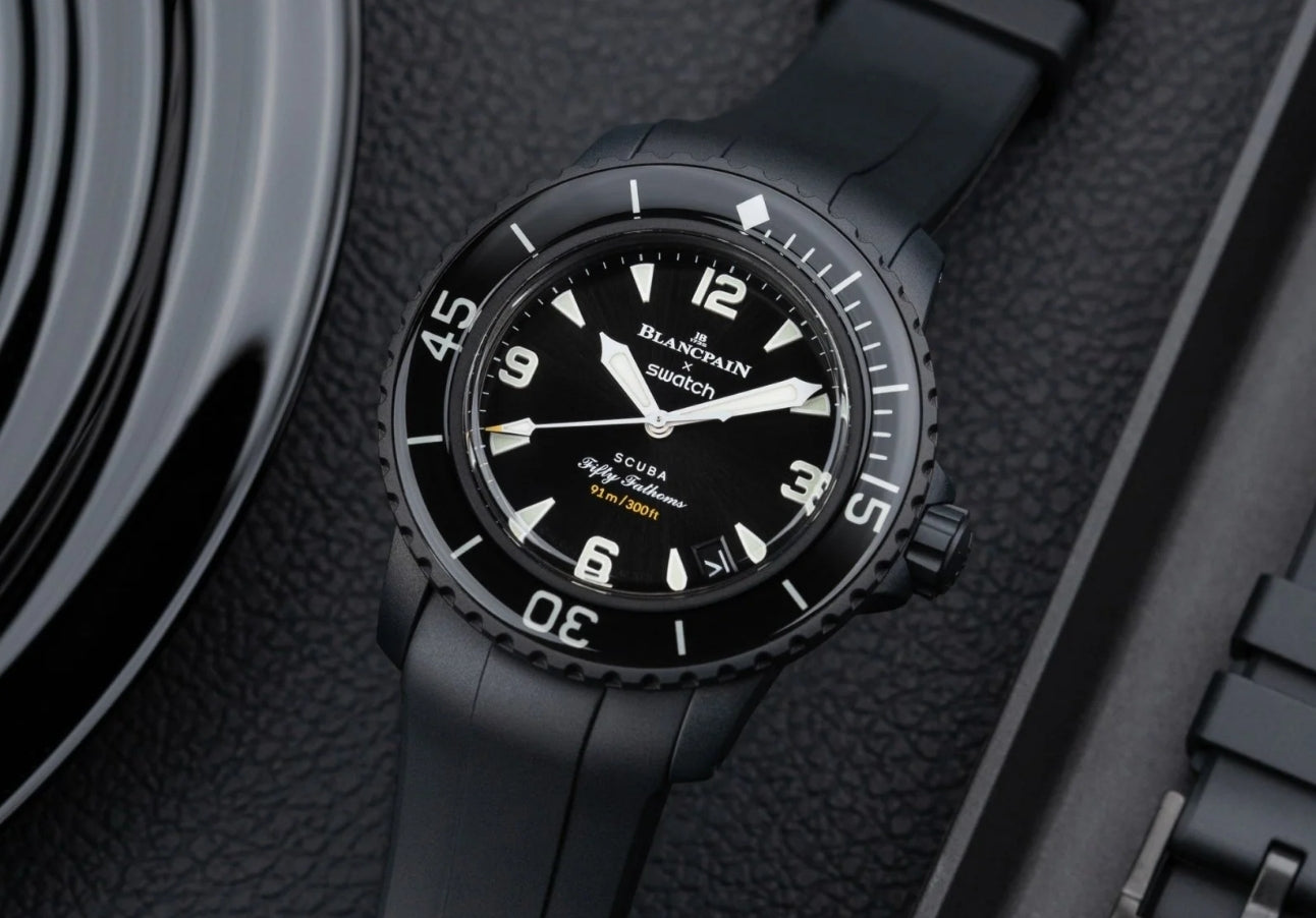 Helvetus Strap for Blancpain X Swatch | Rubber Strap - Basil Green
