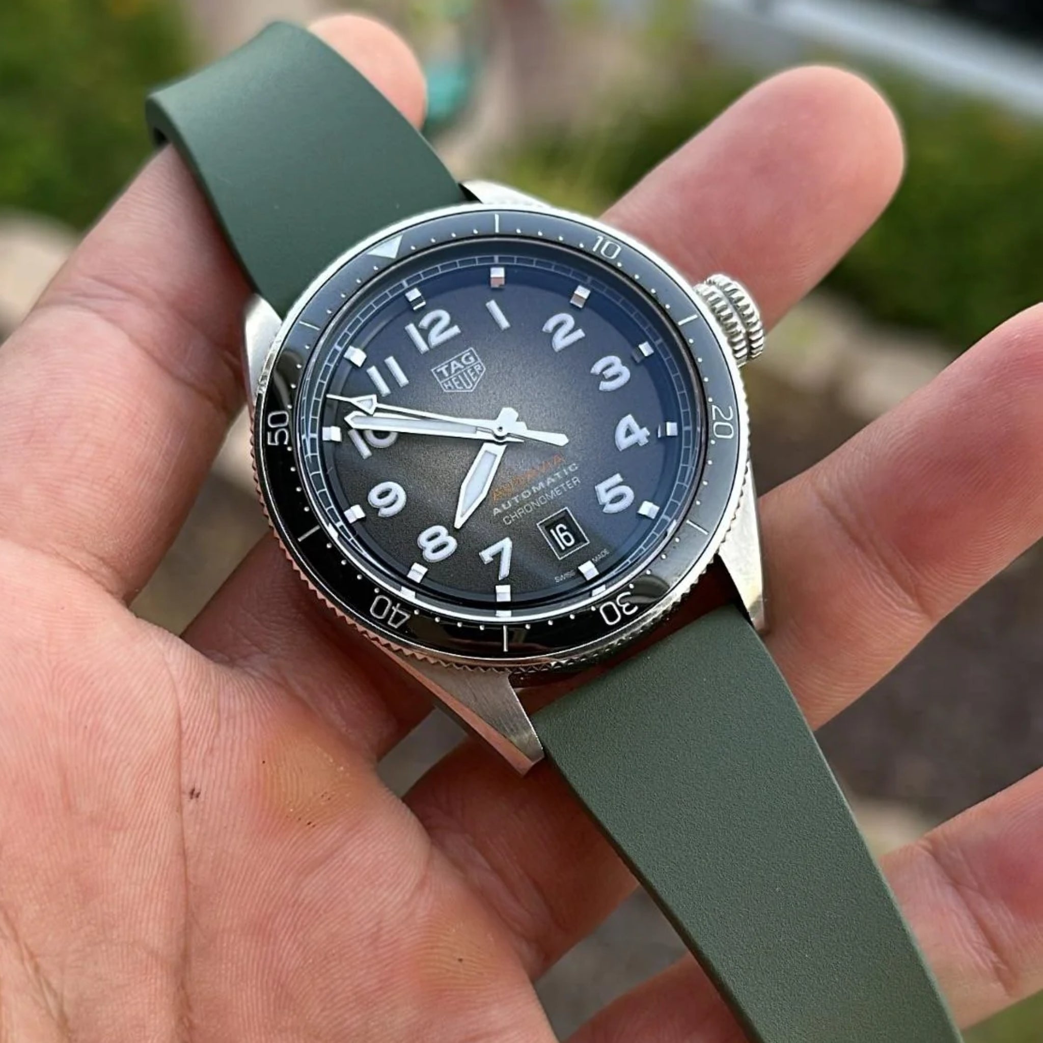 CTS Strap - Olive Green - FKM Rubber - Helvetus