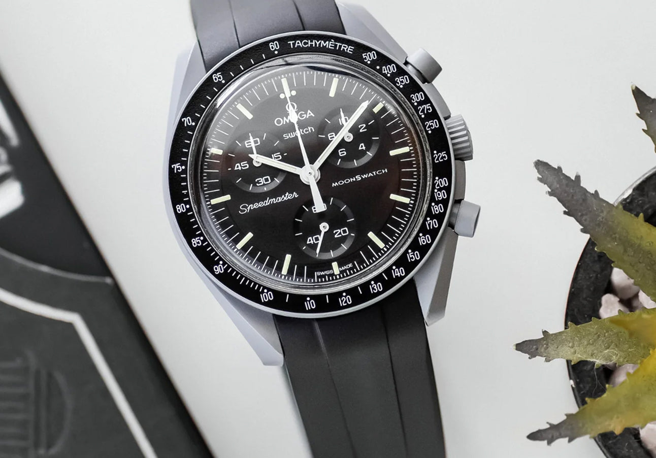 OMEGA×SwatchSpeedmaster PLUTO 替えベルト付き Strap for Mission to Pluto Moonswatch in Red - Helvetus® Switzerland