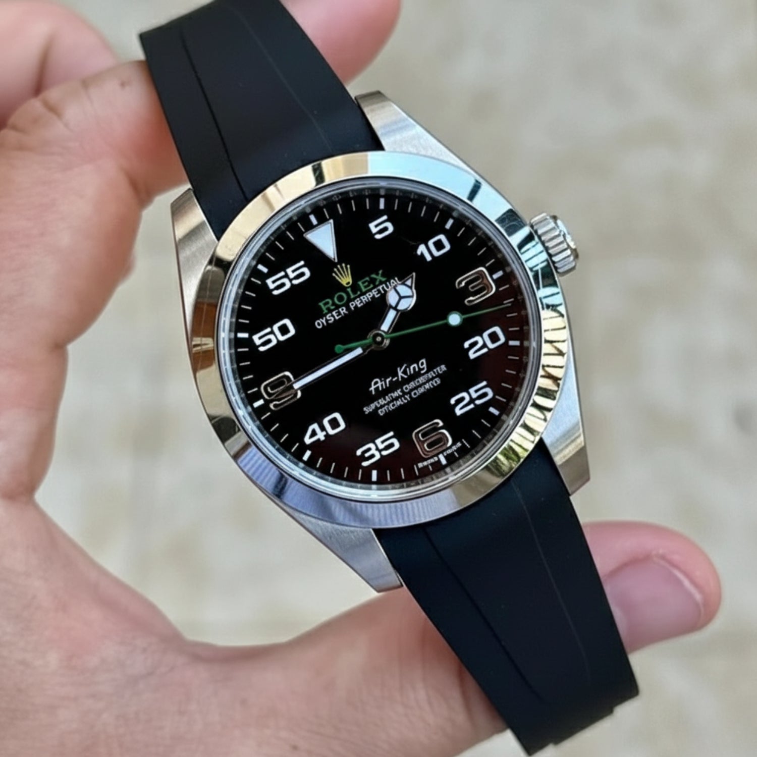 Air-King Strap in Black - Helvetus® Switzerland