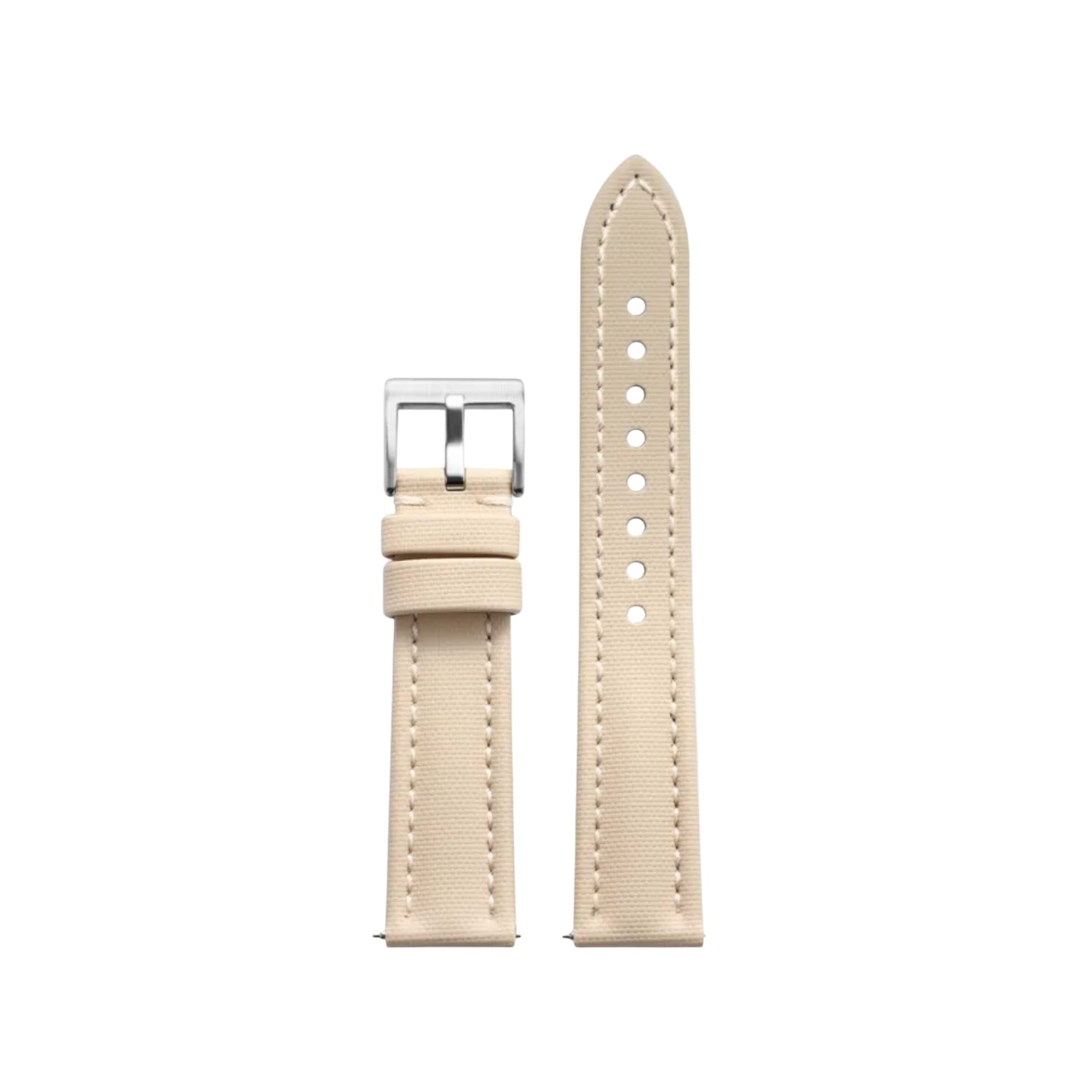 Sailcloth FKM Rubber Watch Strap – Beige – MarinerTex™ by Helvetus®