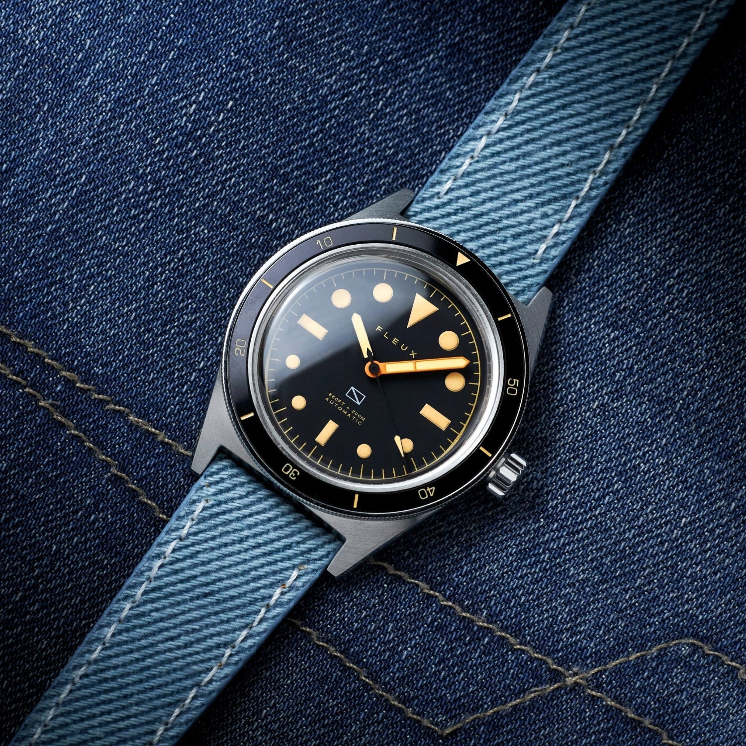 Blue Handmade Denim Watch Strap – DenimaTex™ by Helvetus®