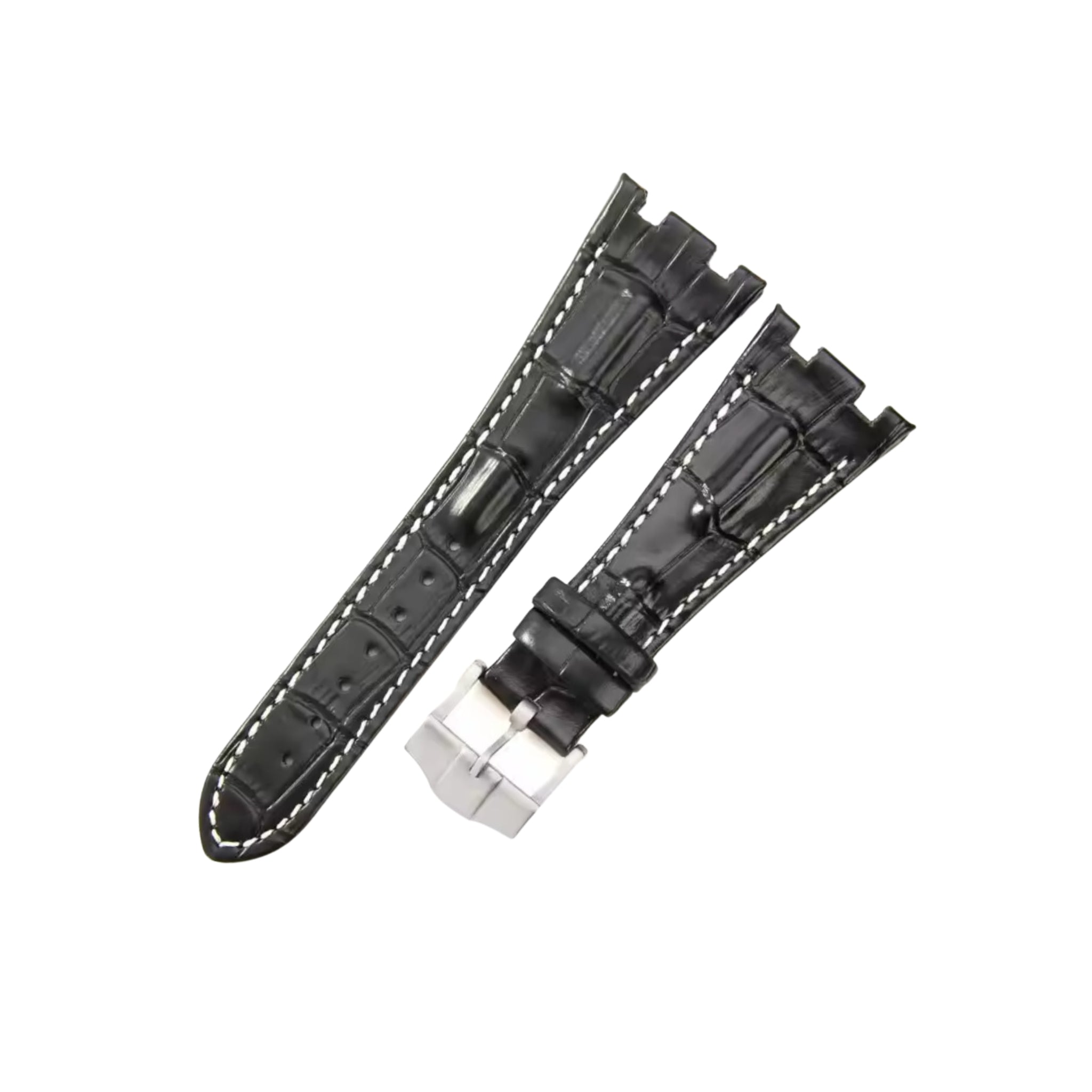 Crocodile Strap - For all AP Offshore 42mm - Black - Helvetus