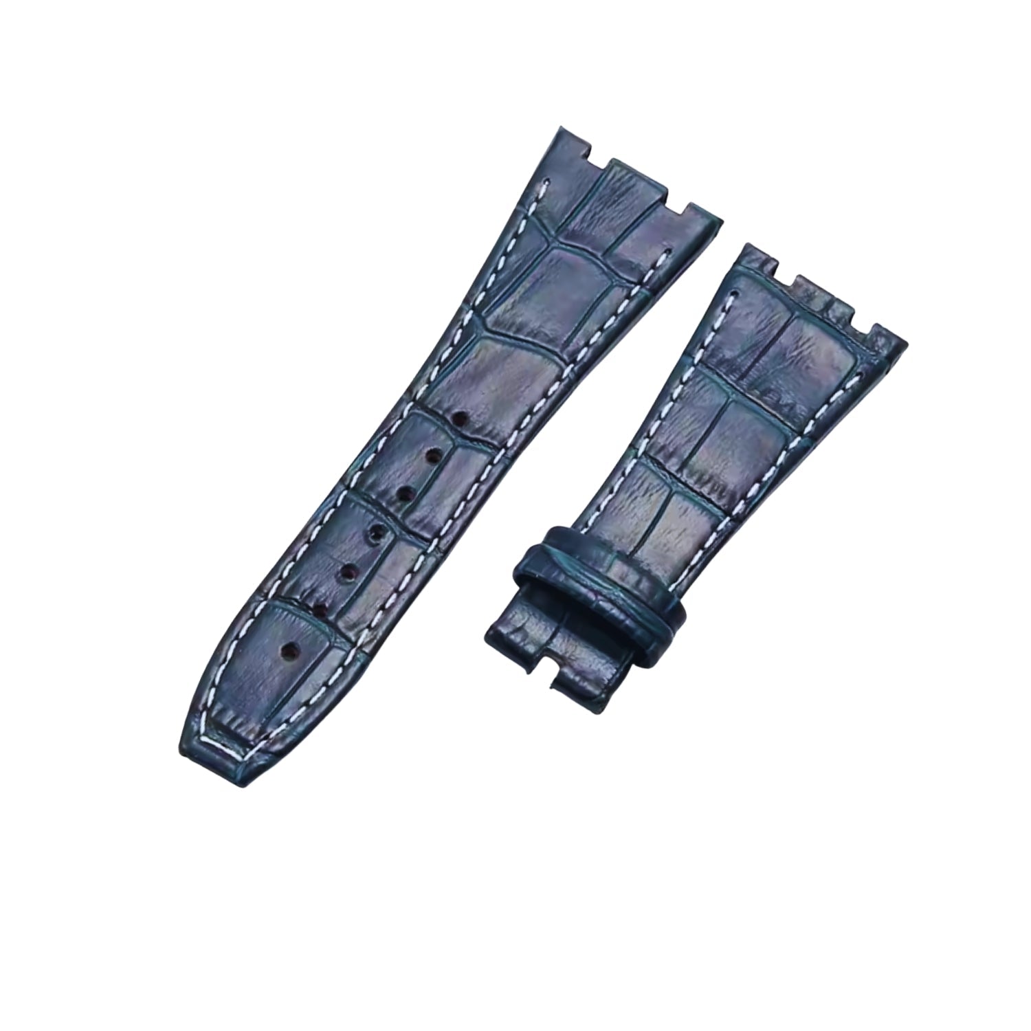 Blue Crocodile Leather Strap for Audemars Piguet Royal Oak 39mm