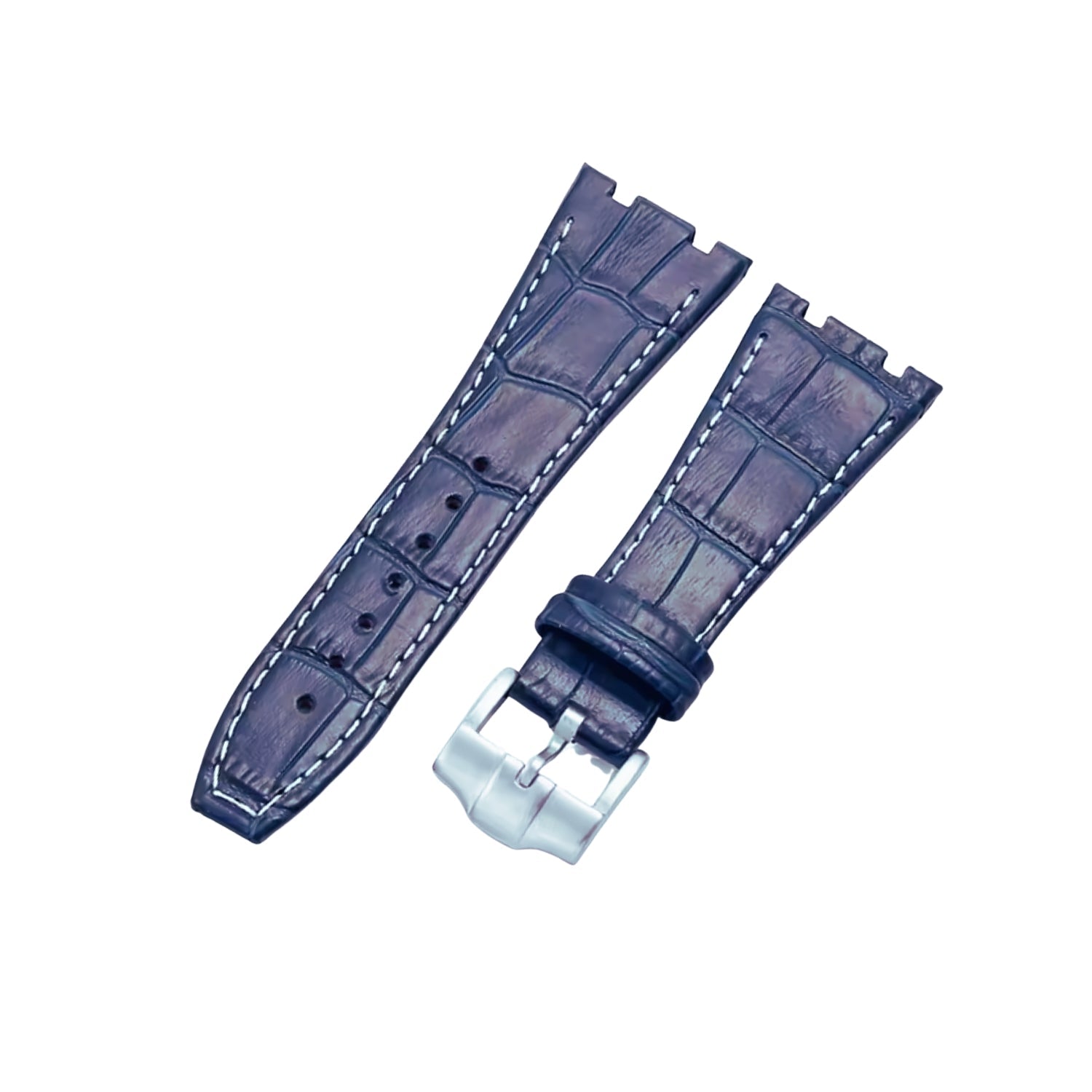 Crocodile Strap - For all Audemars Piguet Royal Oak 41mm - Blue - Helvetus