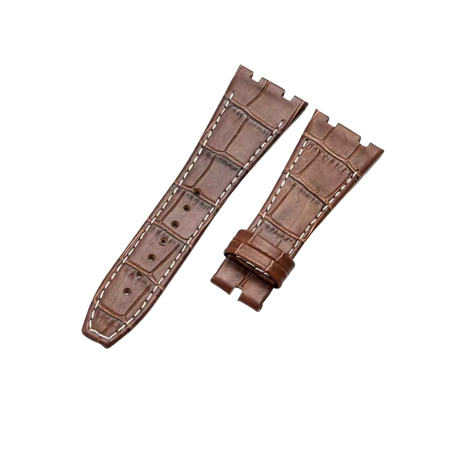 Crocodile Strap - For all Audemars Piguet Royal Oak 41mm - Brown - Helvetus