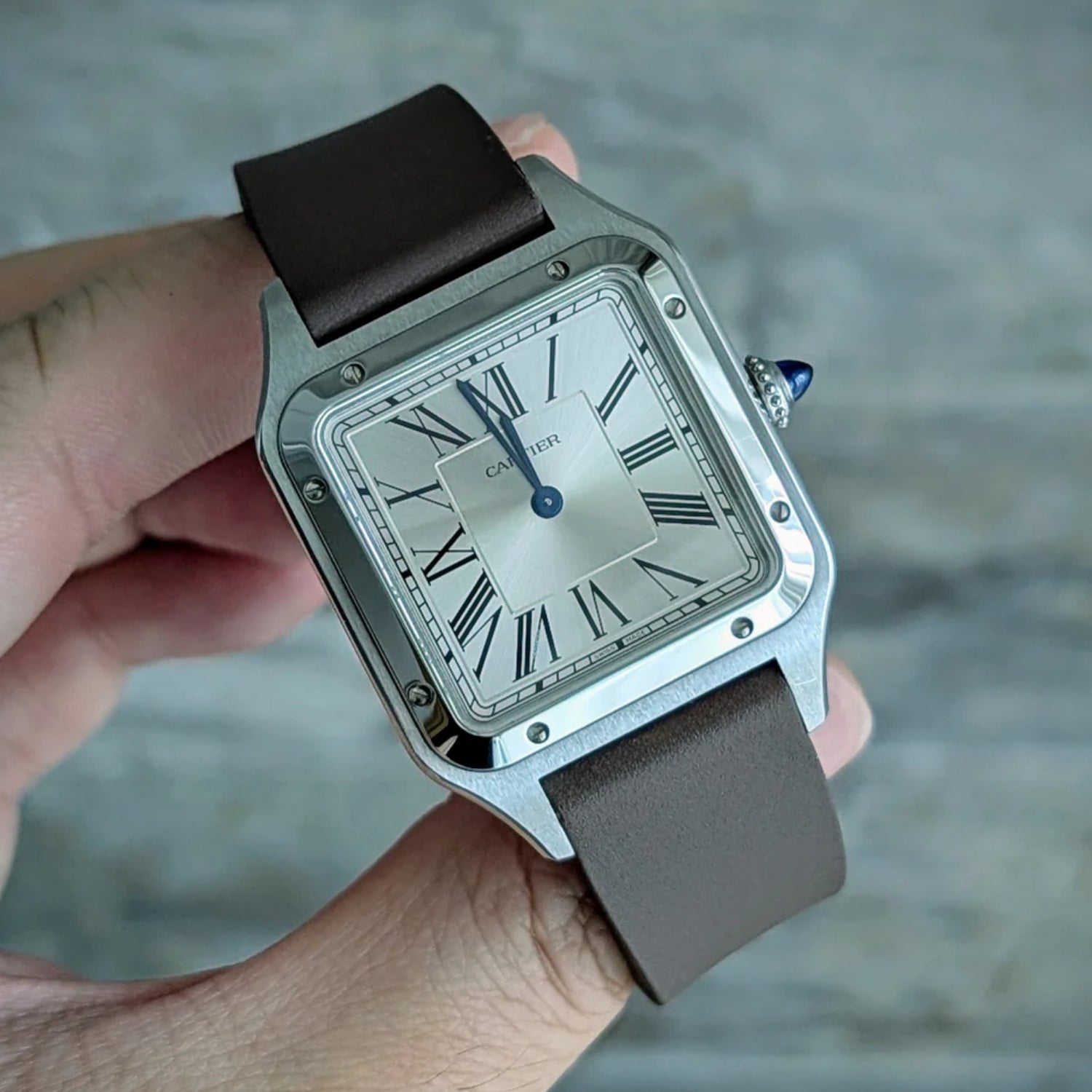 Brown CTS Strap for Cartier Dumont - Helvetus® Switzerland