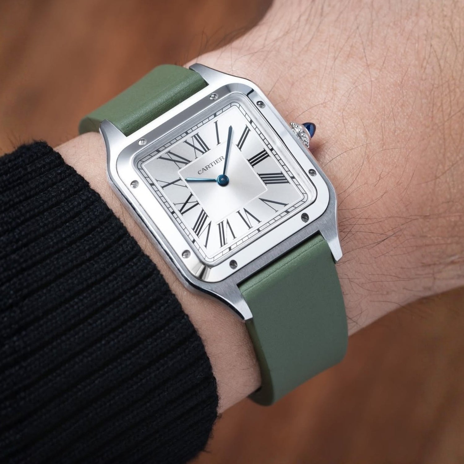 Green CTS Strap for Cartier Dumont - Helvetus® Switzerland