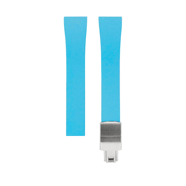 サントスデュモンsm用　ラバーストラップ Light Blue CTS Strap for Cartier Dumont - Helvetus®