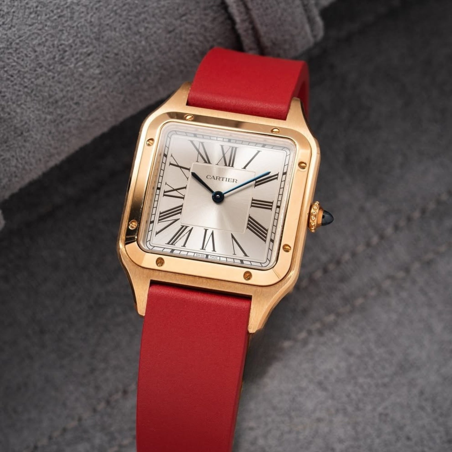 Red CTS Strap for Cartier Dumont - Helvetus®